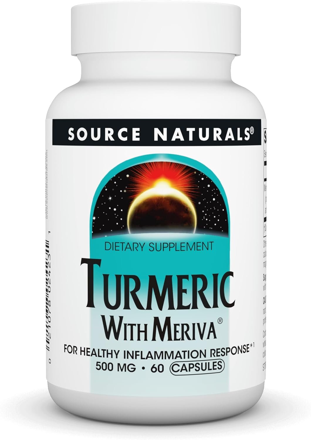 Source Naturals Turmeric with Meriva for Healthy Inflammatory Response* - 500mg, 60 Capsules - Image 2