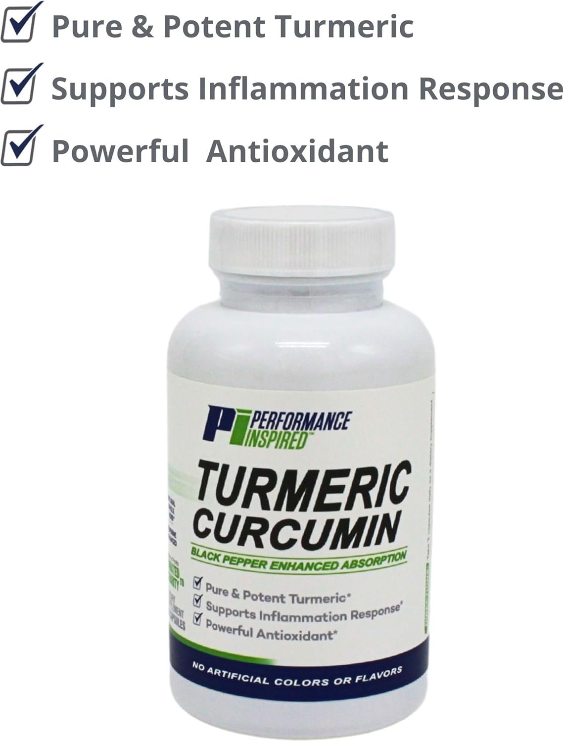 Performance Inspired Nutrition - Turmeric Curcumin All-Natural Capsules – Joint Support - 60 Count - Image 6
