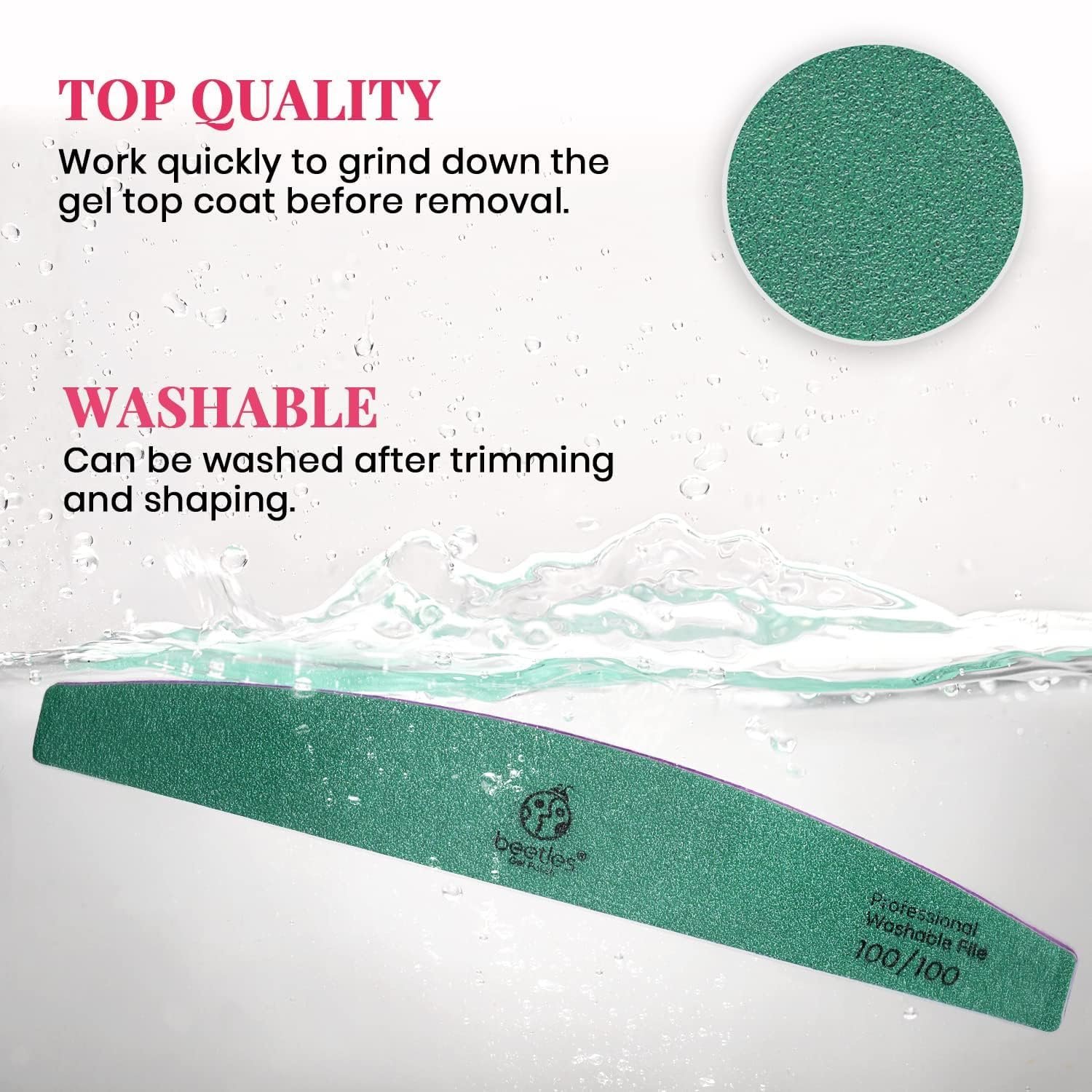 Beetles Gel Polish Remover Kit - Gel Nail Polish Remover with 450 Pcs Lint Free Nail Wipes/10 Pcs Gel Polish Remover Clips/Cuticle Oil/Cuticle Pusher/Nail File Valentine's Day Gifts for Women - Image 5