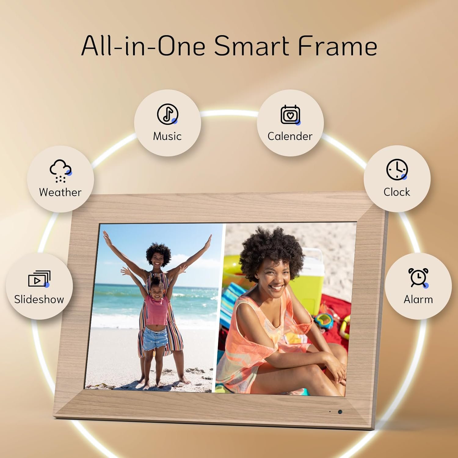 NexFoto Digital Picture Frame 10.1 Inch 32GB, WiFi Digital Photo Frame, Electronic Picture Frame with IPS Touch Screen, Light Sensor, Easy to Share Photos Video via App, Gifts for Mom Men - Image 10