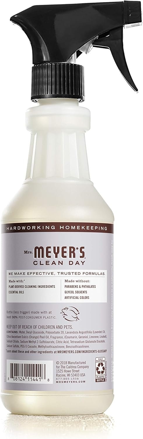 Mrs. Meyer's Lavender Scented Candles and Multi-Surface Cleaners Bundle (2 Items) - Image 7