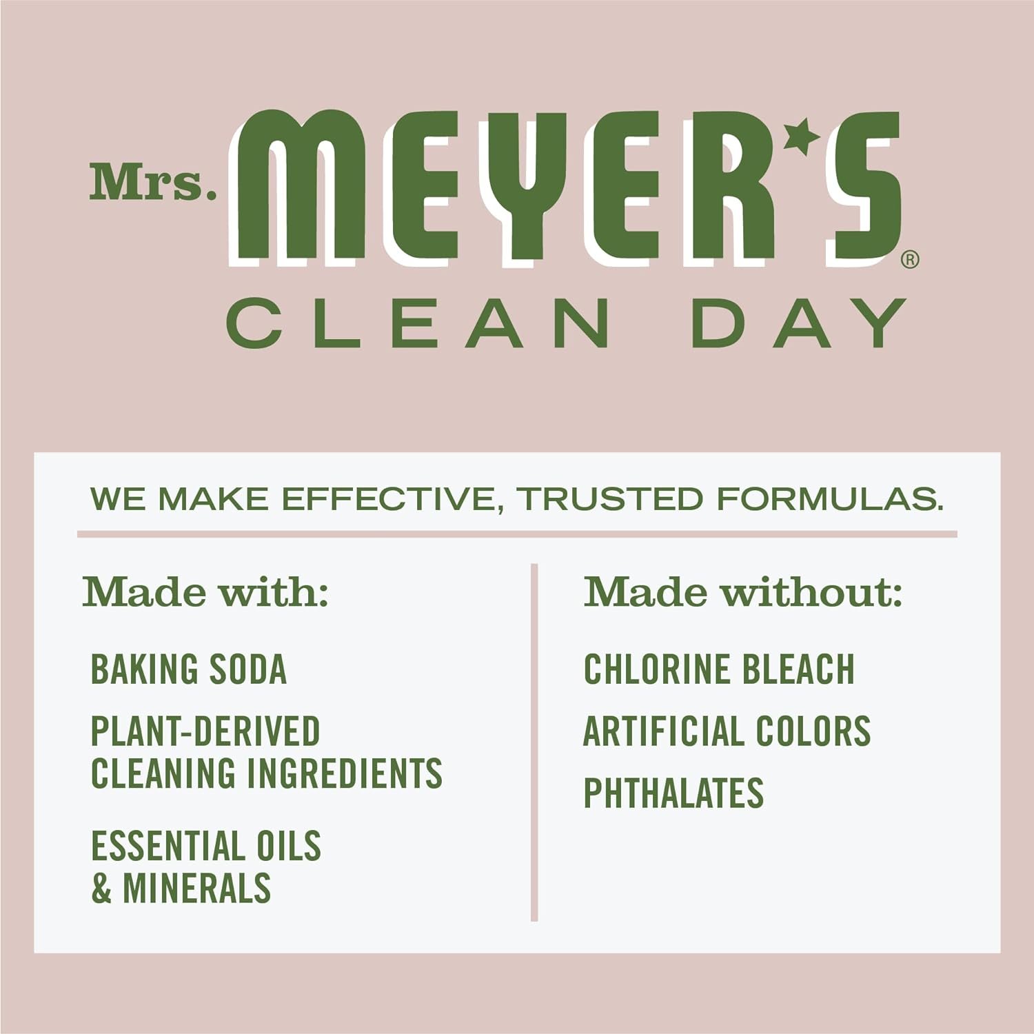 MRS. MEYER'S CLEAN DAY Baking Soda Cream Cleaner, Cuts Grease, Scratch-Free Polish, Plant-Derived Cleaning Ingredients, Apple Blossom, 16 Fl Oz, Pack of 1 - Image 5