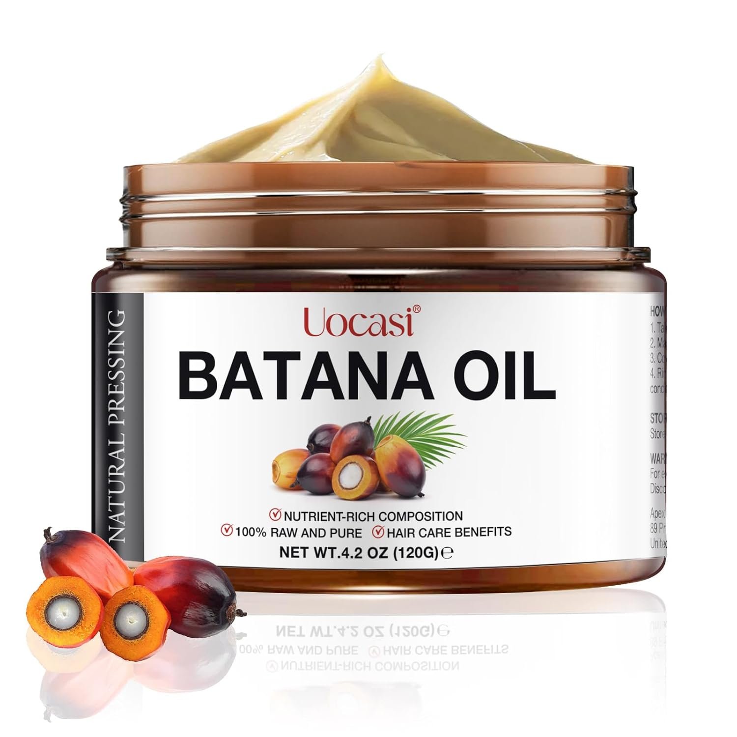 Batana Oil, 100% Pure and Natural, 4.2 Oz - Stimulates Growth, Thickens Strands, Prevents Dry Hair & Hair Loss - Image 2