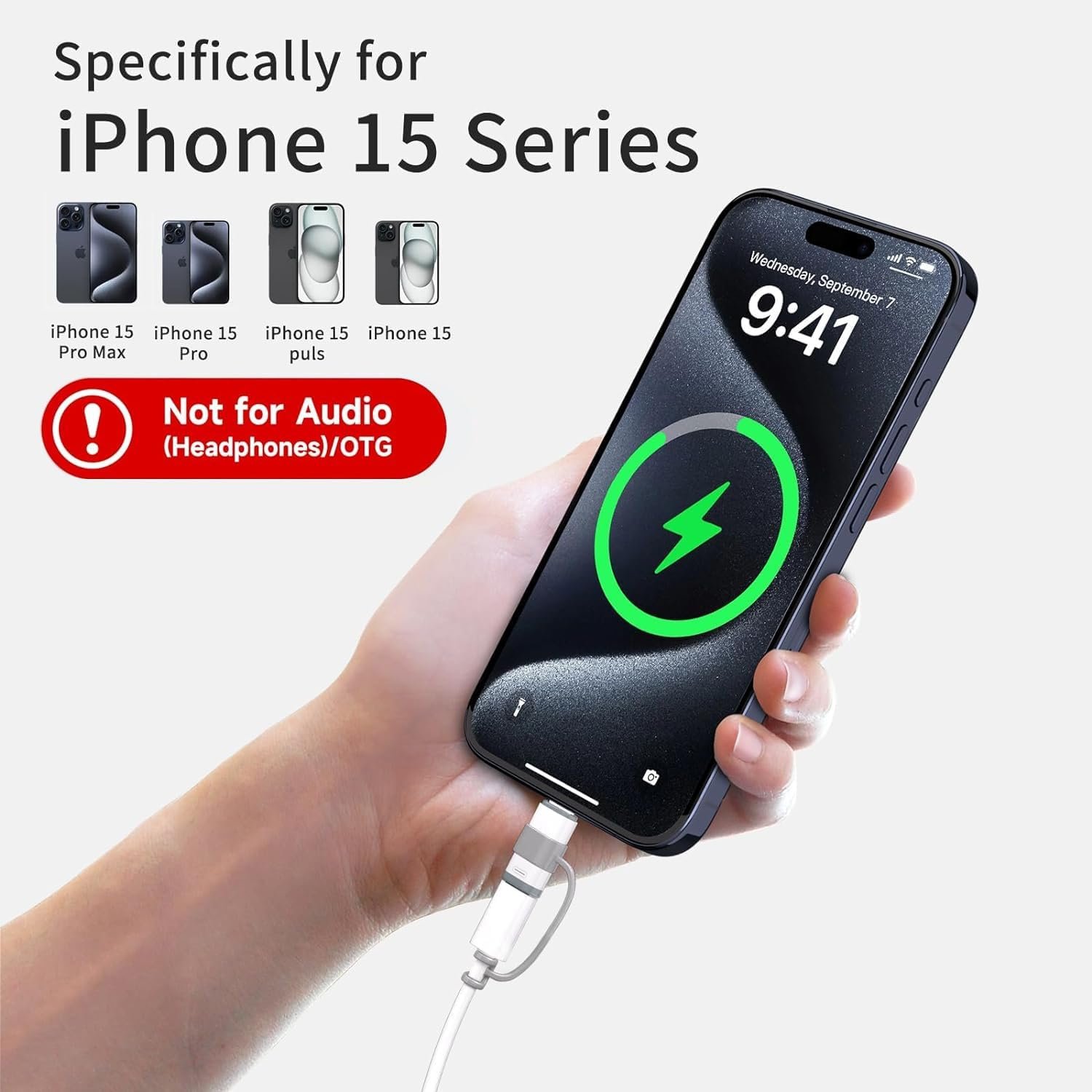 4 Pack Lightning to USB C Adapter for iPhone 15/16/16 Pro Max/Plus,Samsung S24,Support Charging & Data Transfer,Type C Charger Connector Cable,Lightning Female to USB C Male Adapter,Not for Audio - Image 7