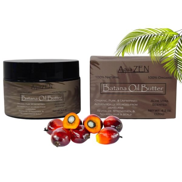 100% Raw Batana Oil Butter w/Aloe Vera Scent for Hair Growth | Pure, Organic, & Unrefined - Sourced from Honduras | Dr Sebi Approved | 4.2oz - Image 3