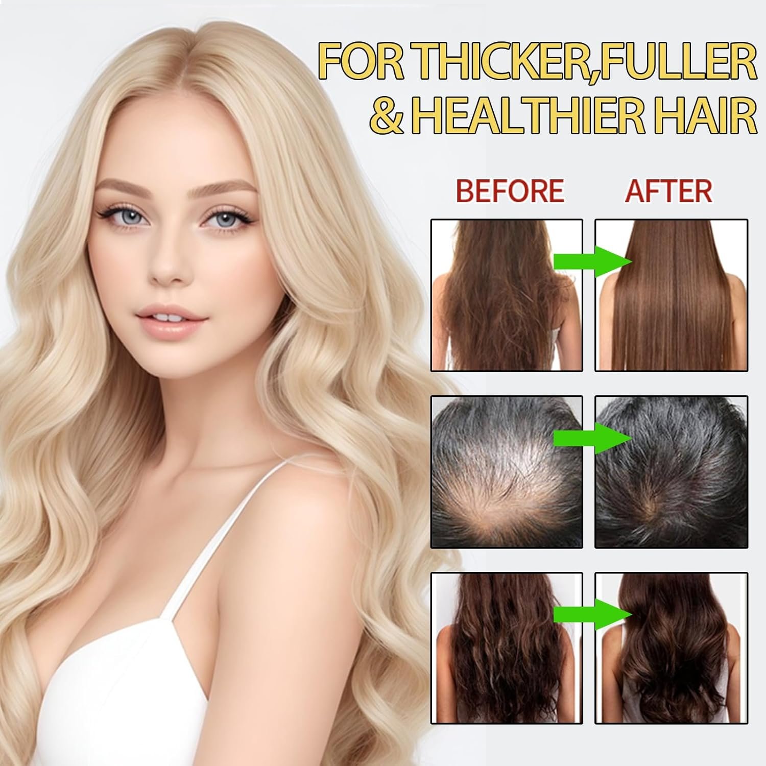 Raw Batana Hair Serum, Enhances Natural Hair Growth, Prevents Hair Loss and Split Ends, Thickens Hair, Repairs Damaged Hair, 100% Organic Treatment Oils for Men & Women - Image 4