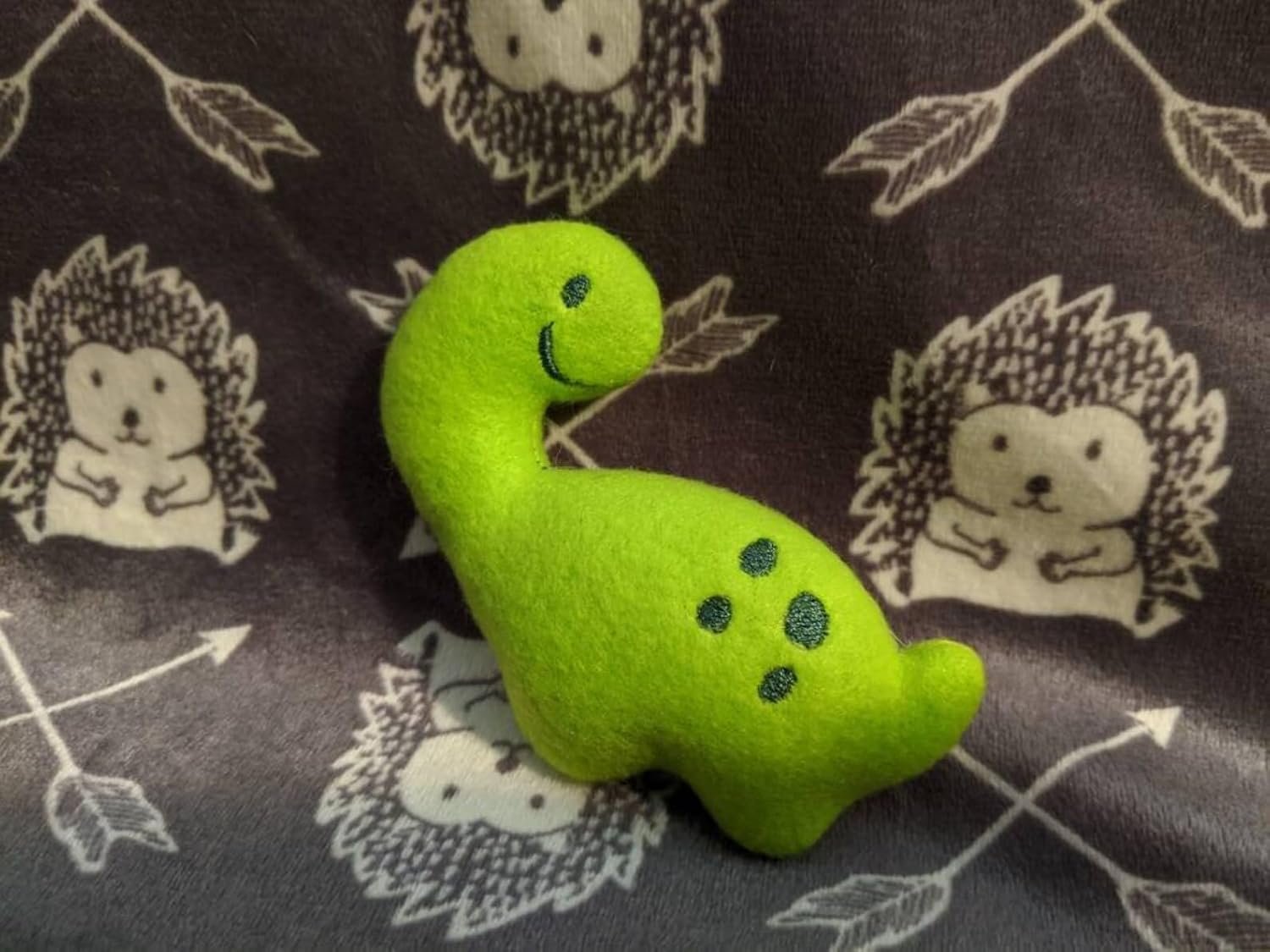 Billy the Bronto Dino Chibi Kawaii Mint Stuffed Fleece Hedgehog Rat Guinea Pig Degus Chinchilla Enrichment Toy Small Animal Photo Prop Cage Buddy Mint Stick Alternative - Image 6
