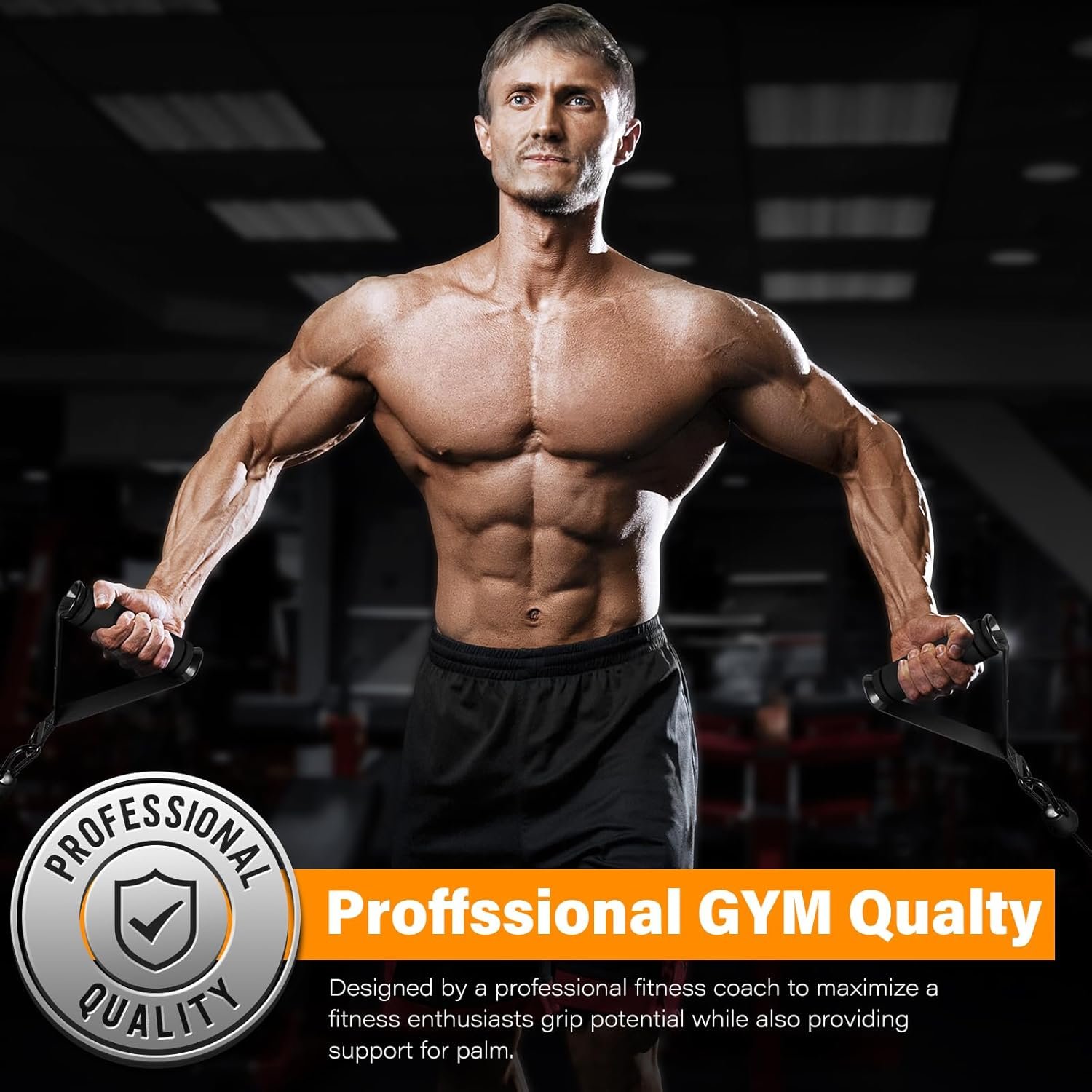 Heavy Duty Exercise Handles, Gym Handles for Cable Machine Attachment, Grip Gym Equipment, Resistance Bands, and Weight Lifting (Set of 2) - Image 6