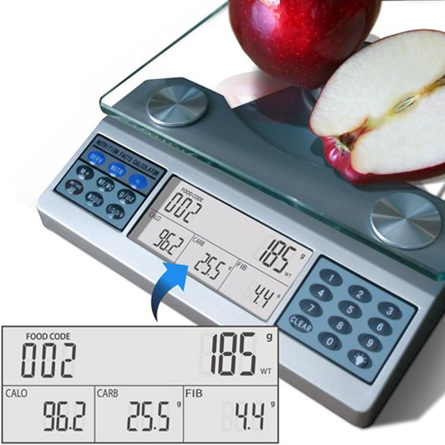 Eat Smart Digital Nutrition Food Scale with Professional Food and Nutrient Calculator - Image 4