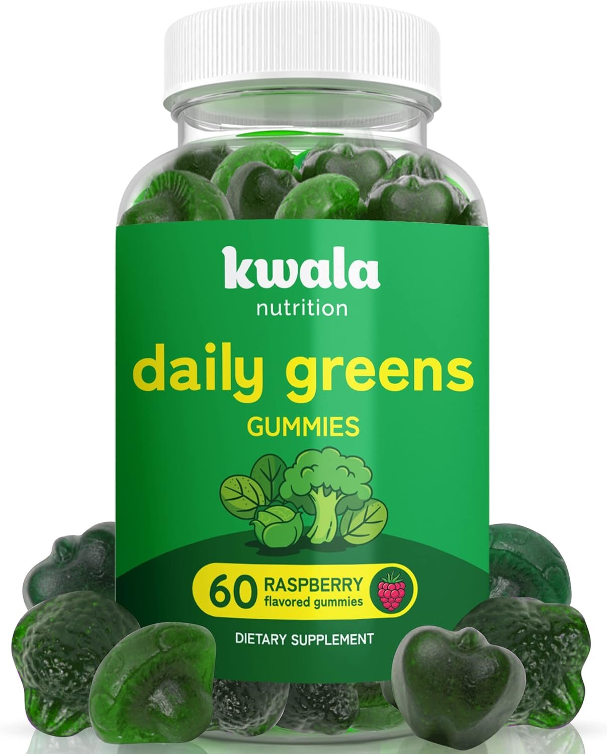 Daily Super Greens Gummies to Boost Energy | with Moringa, Spirulina, Chlorella, Veggies & More | Includes 8 Blends | for Women and Men | Vegan, Non-GMO Supplement | 60 Count - Image 2