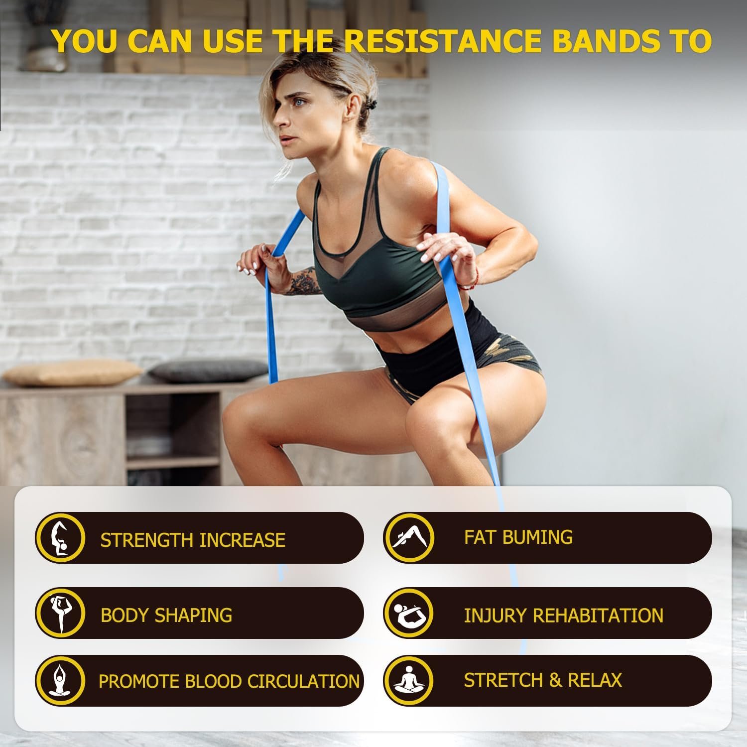 Pull Up Bands, Resistance Bands, Pull Up Assistance Band Resistance Exercise Bands for Men & Women Working Out, Body Stretching, Physical Therapy, Muscle Training - Image 5