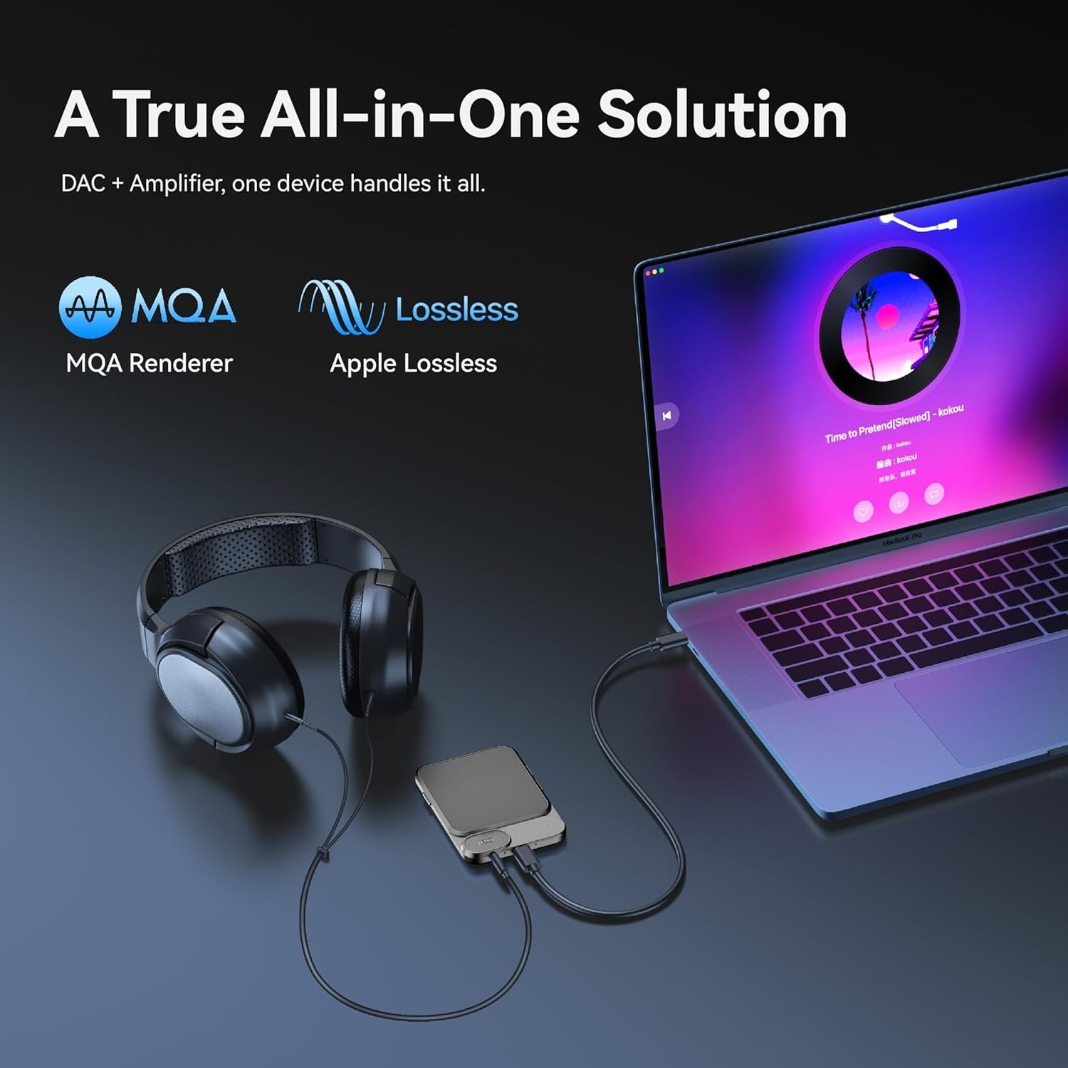 KHADAS Tea Portable Headphone Amplifier,DAC Magnetic Amplifier Bluetooth 5.0 HiFi Hi-Res USB DAC 32bit/384KHz, 1160mAh Battery ESS ES9281AC Pro Qualcomm QCC5125 LDAC/aptX HD, PCM, DSD, MQA(Grey) - Image 7