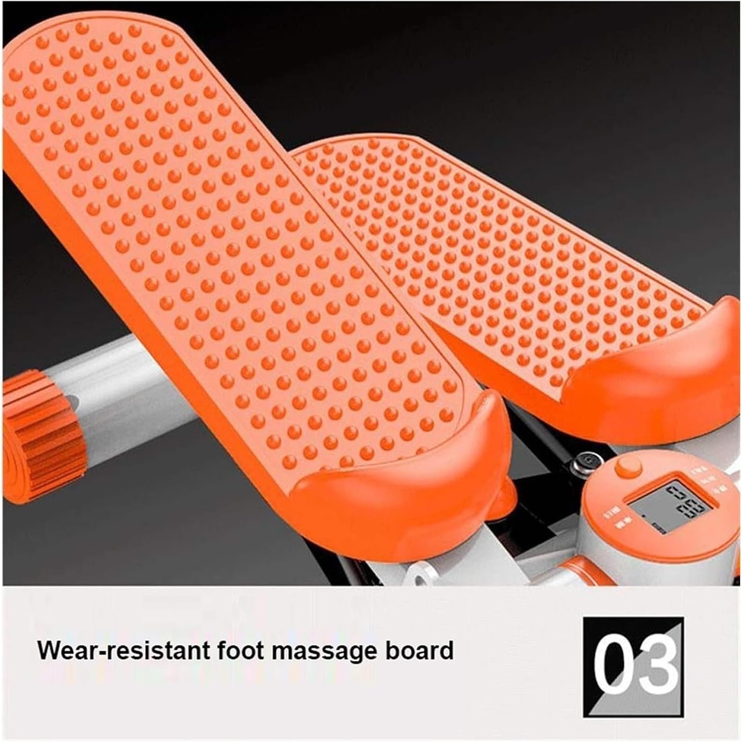 Mini-Stepper Swing Stepper Hydraulic Stepper Household Silent Mini Step Machine Fitness Twist Stair Stepper Exercise Equipment for Exercise - Image 3