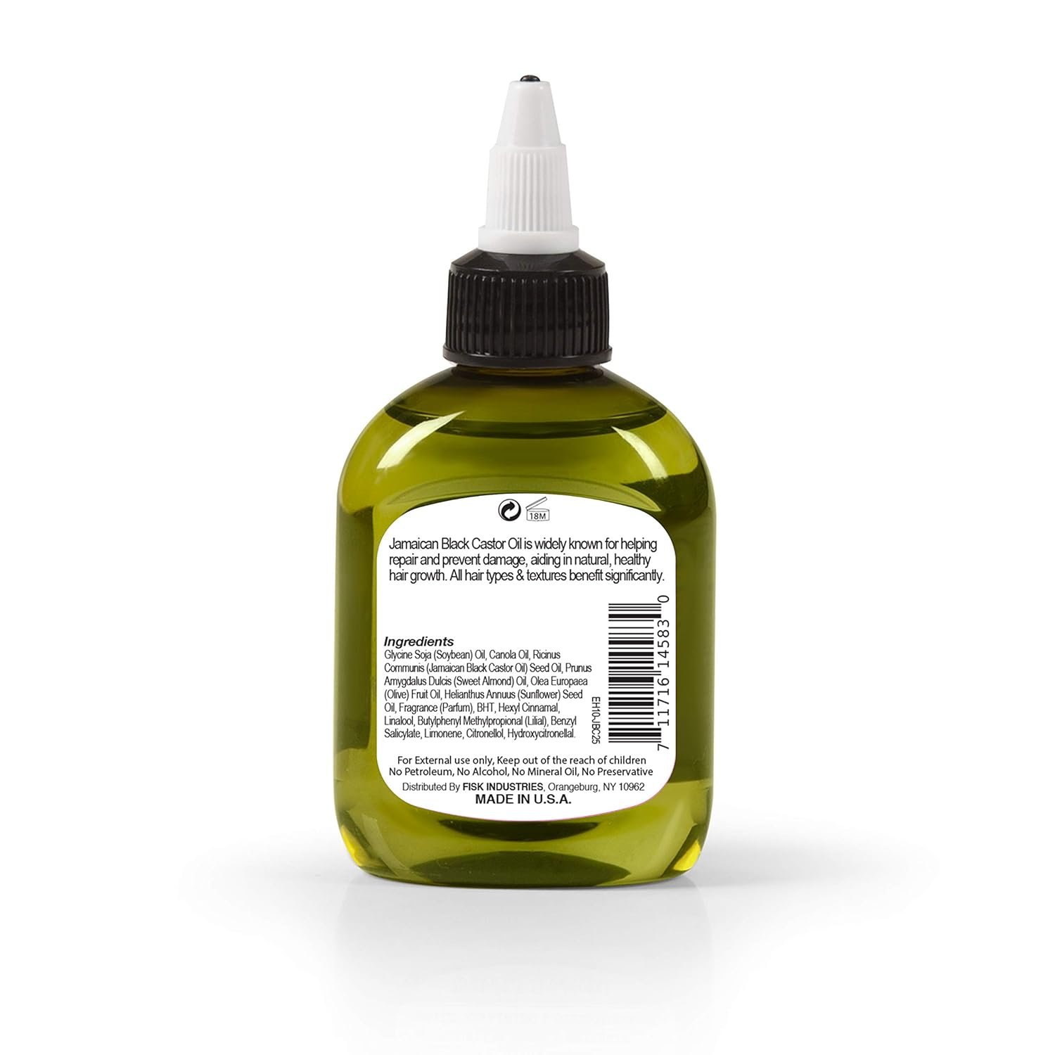 Ethereal Nature 99% Natural Hair Oil Blend Jamaican Black Castor 75 ml, clear - Image 3