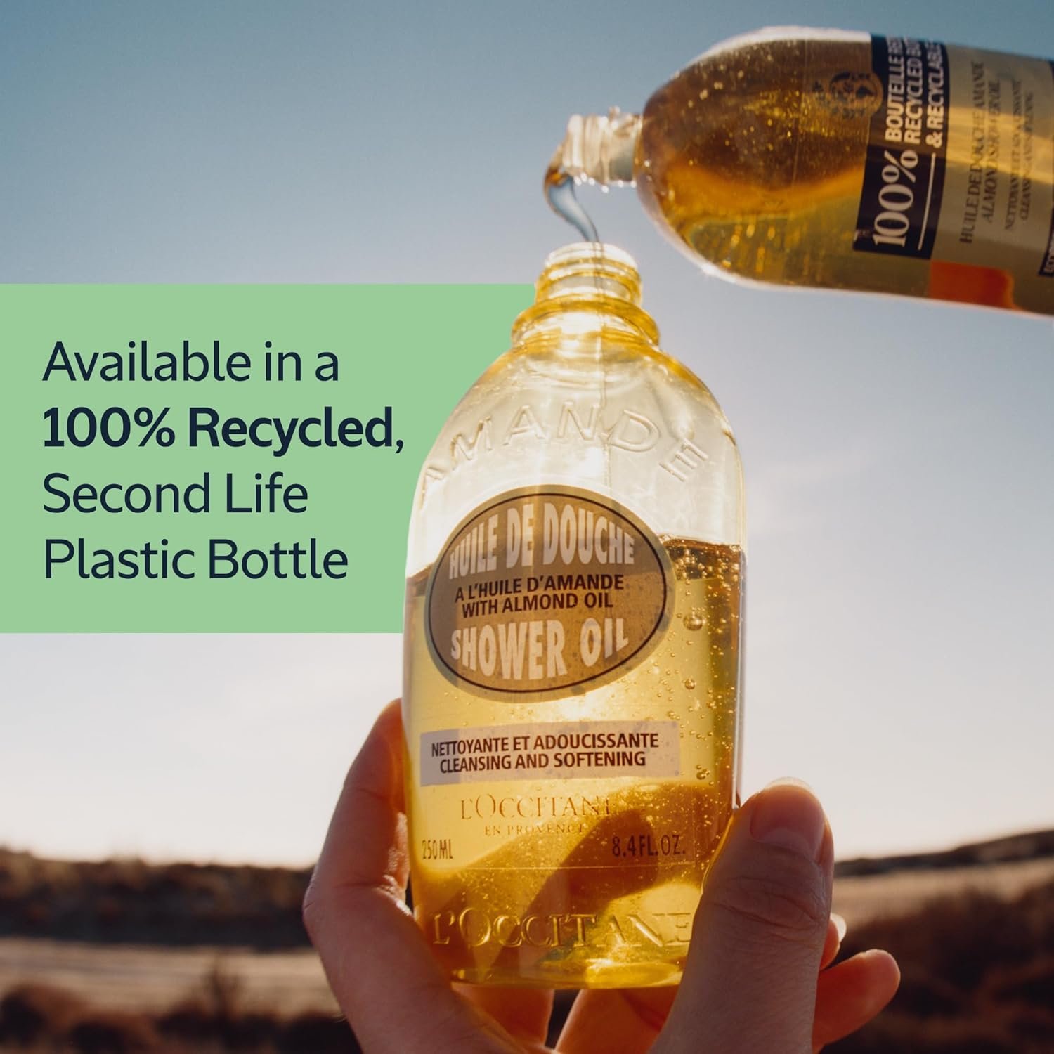 L'Occitane Cleansing & Softening Almond Shower Oil: Oil-to-Milky Lather, Softer Skin, Smooth Skin, Cleanse Without Drying, With Almond Oil - Image 6