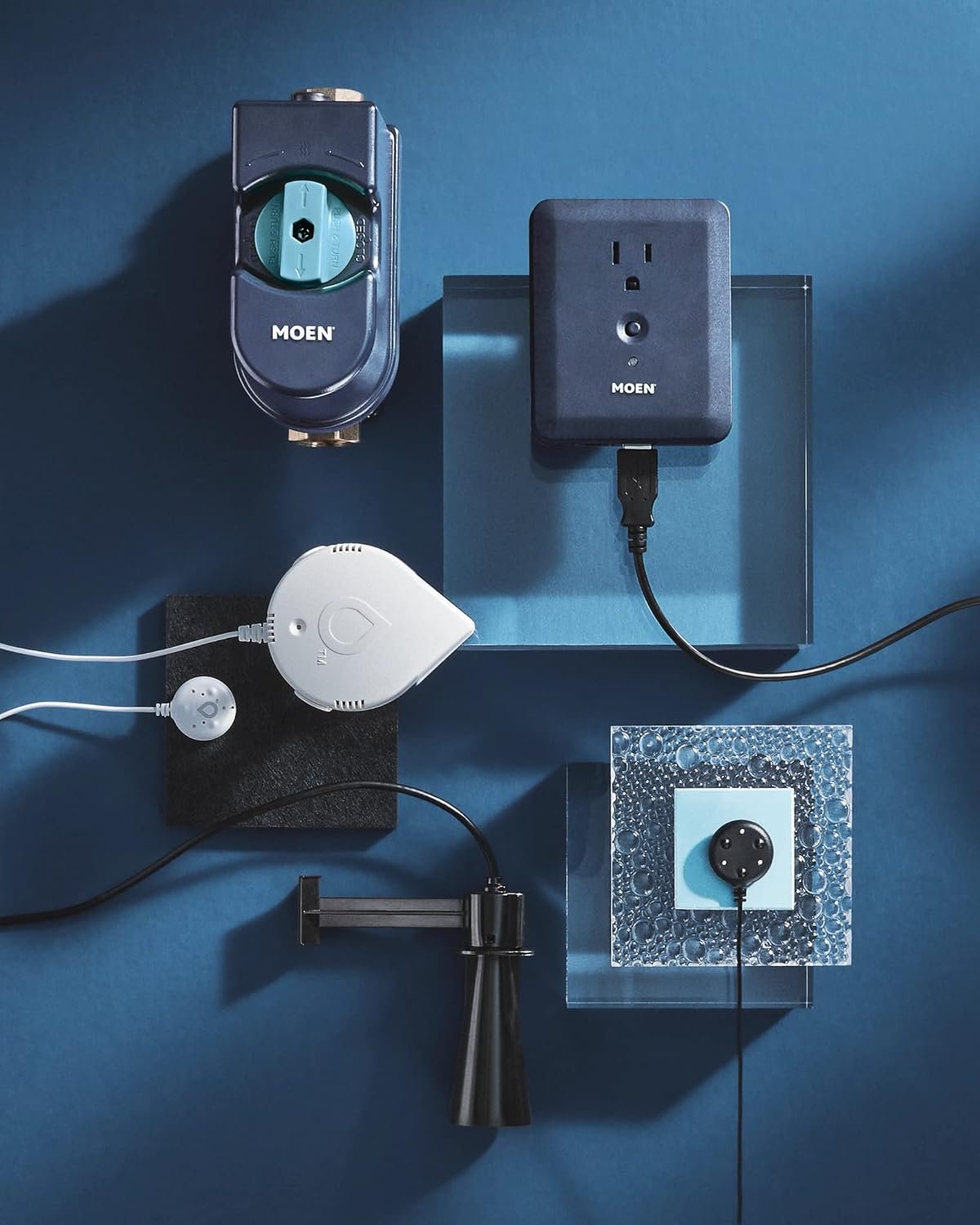 Moen 900-001 Flo Smart Water Monitor and Automatic Shutoff Sensor, Wi-Fi Water Leak Detector for 3/4-Inch Diameter Pipe - Image 16