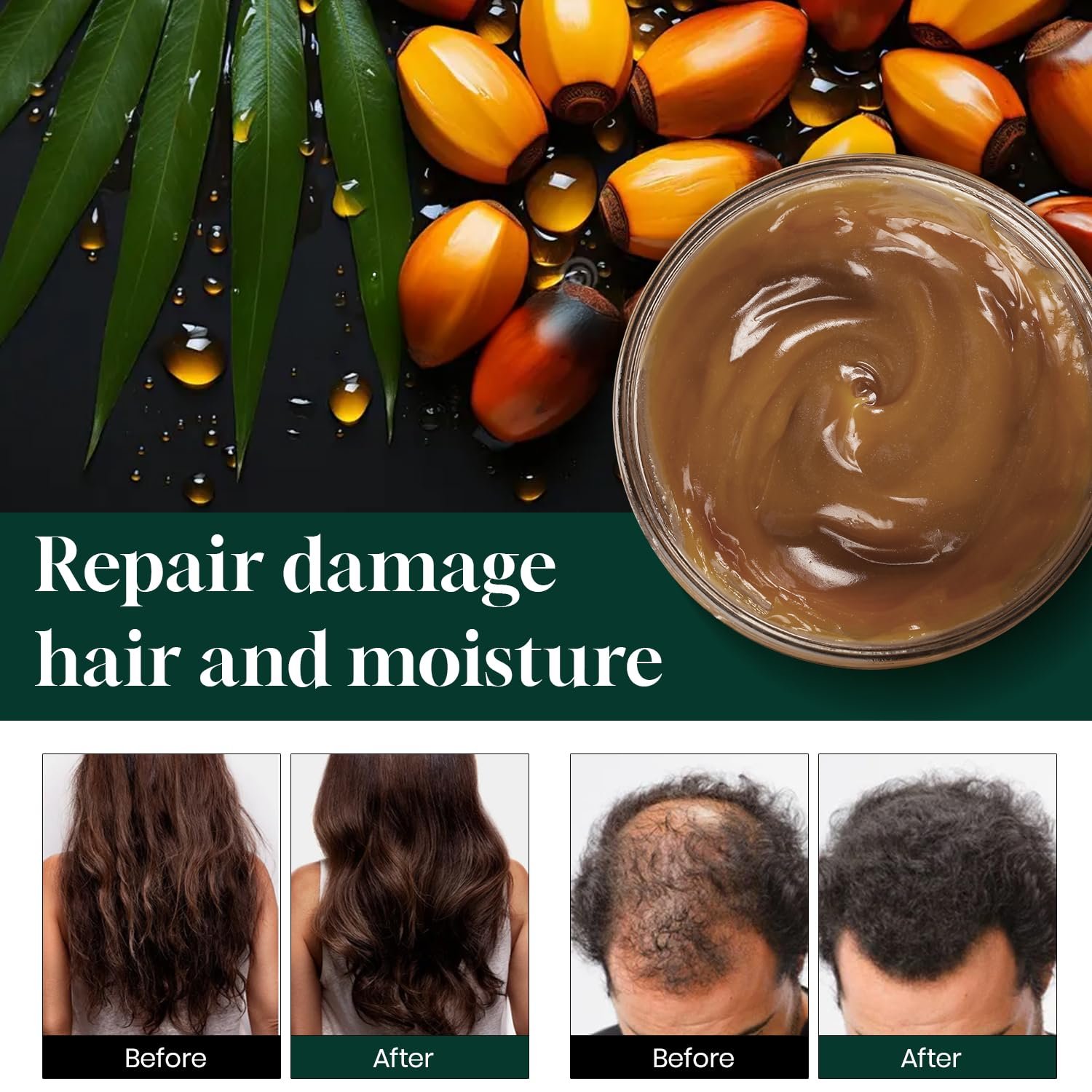 Batana Oil for Hair Growth Dr. Sebi 100% Natural Raw Unrefined and Organic Hair Oil from Honduran Prevent Hair Loss and Promotes Thickness,Restores Damaged Hair for Men & Women - Image 5