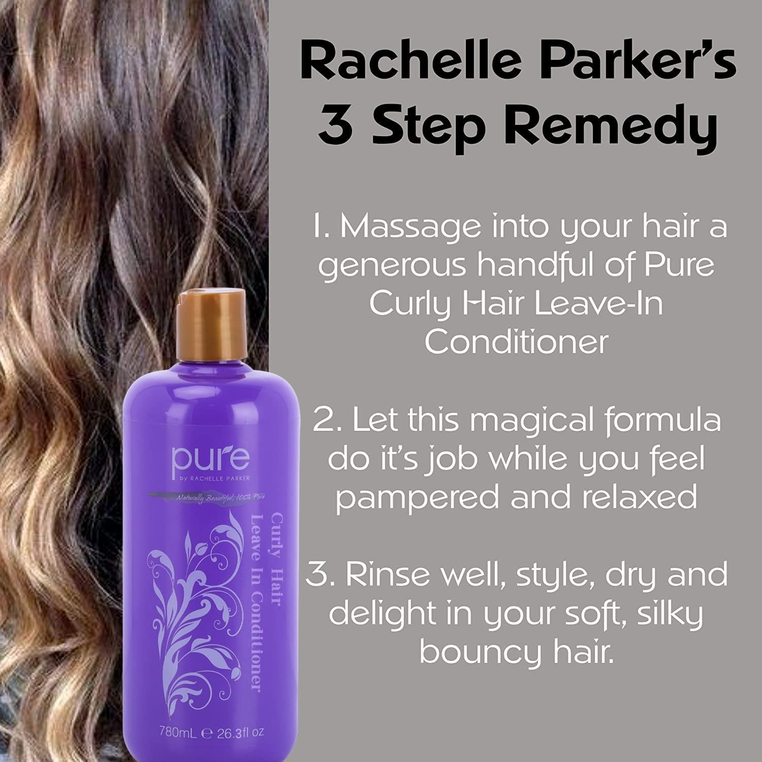 Curly Hair Shampoo and Conditioner Set - Increase Hydration & Gloss, Repair & Strengthen for Smooth, Bouncy Curls. Sulfate & Paraben Free with Leave-in Conditioner - Image 7