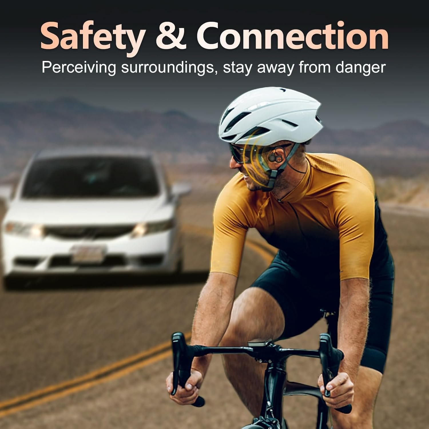 Ortizan Open Ear Headphones, Bluetooth 5.3 Wireless Air Conduction Headphones Sport Earbuds, Premium Sound, IPX6 Waterproof, Clear Call, 19g Lightweight Earphones for Running Cycling Workouts (Black) - Image 8