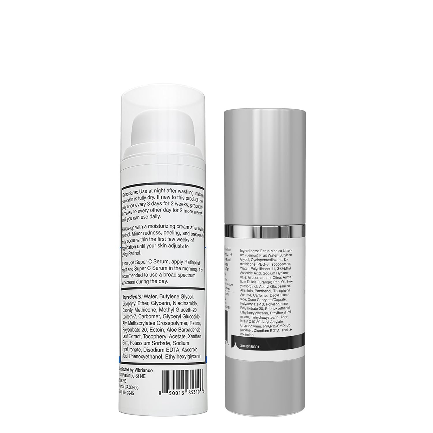 Vibriance Dynamic Duo Skincare Bundle | Super C Vitamin C Serum & Retinol Serum Skincare Set | Age-Defying Day & Nighttime Power - Image 3