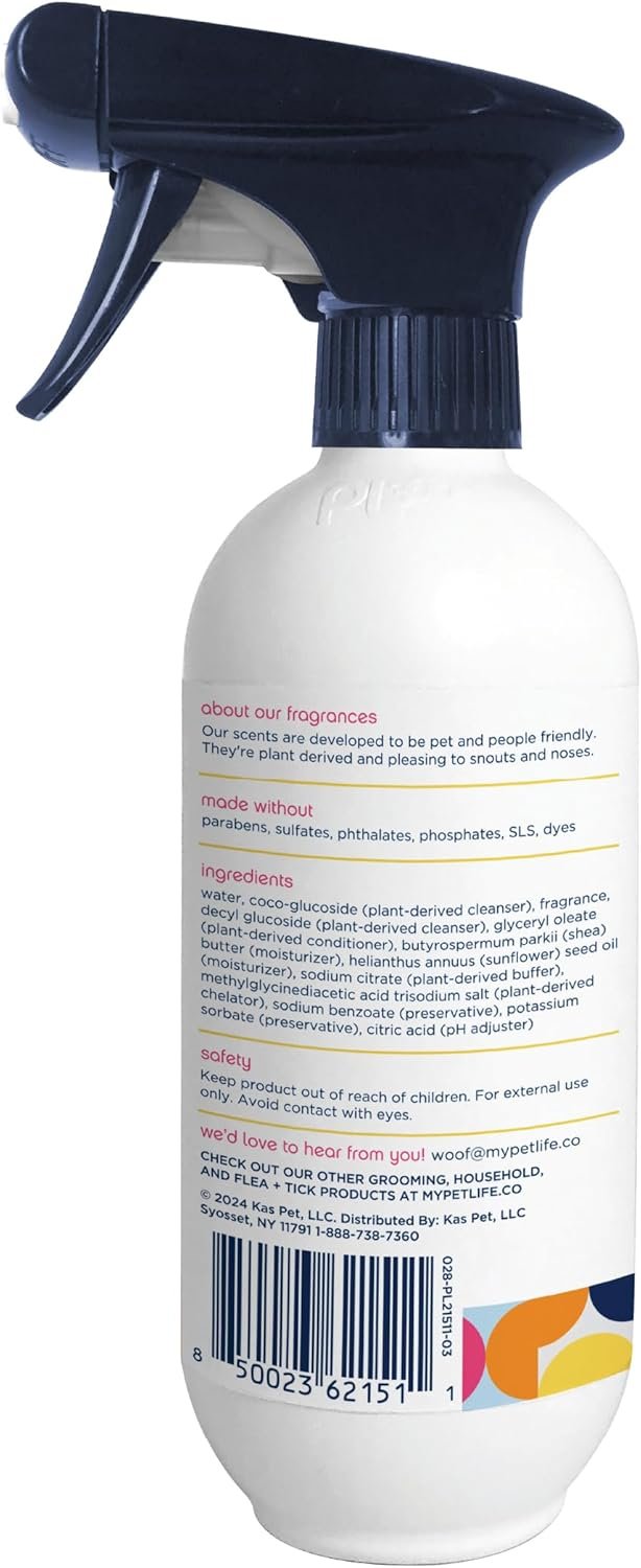 Pet Life Unlimited Dog Shampoo and Conditioner Foaming 2-in-1 Spray - Plant-Based Vanilla Ginger Scented Pet Shampoo & Dog Conditioner Spray - Made in The USA - Two-Way Spray - 16 Ounce (Pack of 1) - Image 4