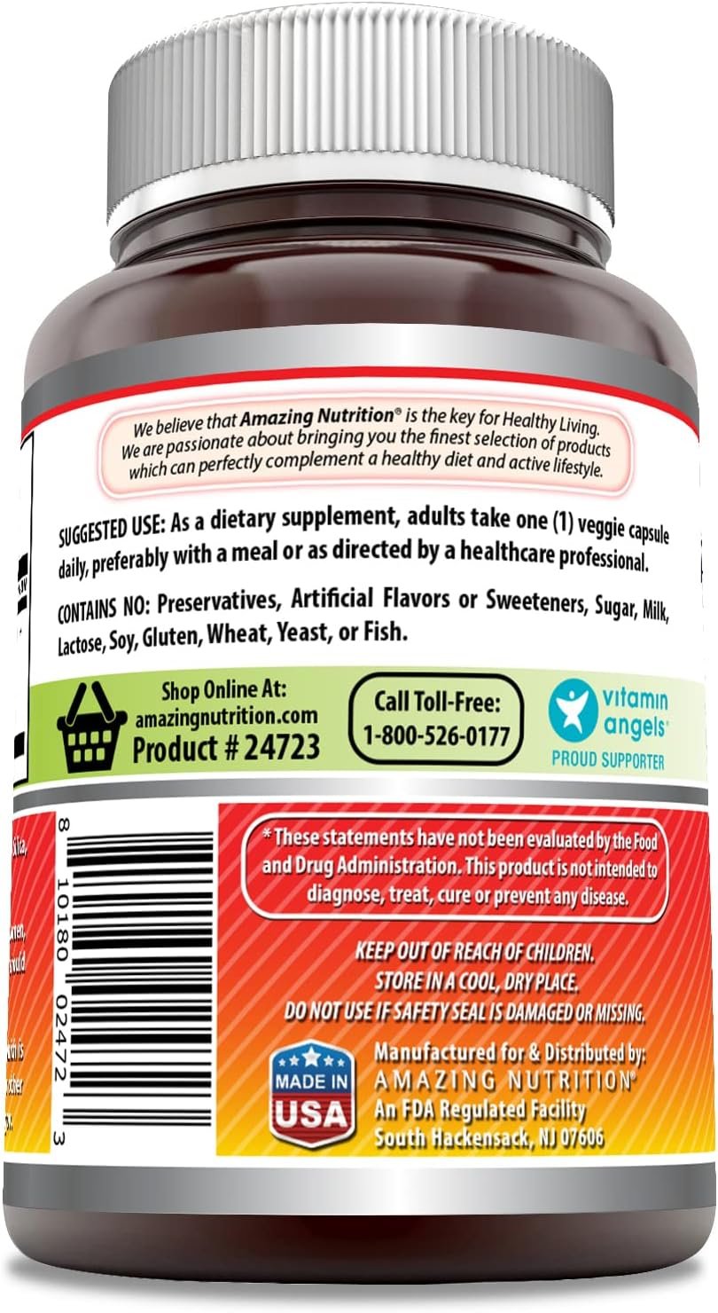 Amazing Formulas Curcumin Supplement | 700 Mg | 120 Veggie Capsules | Turmeric Root Extract | Non-GMO | Gluten Free | Made in USA - Image 4