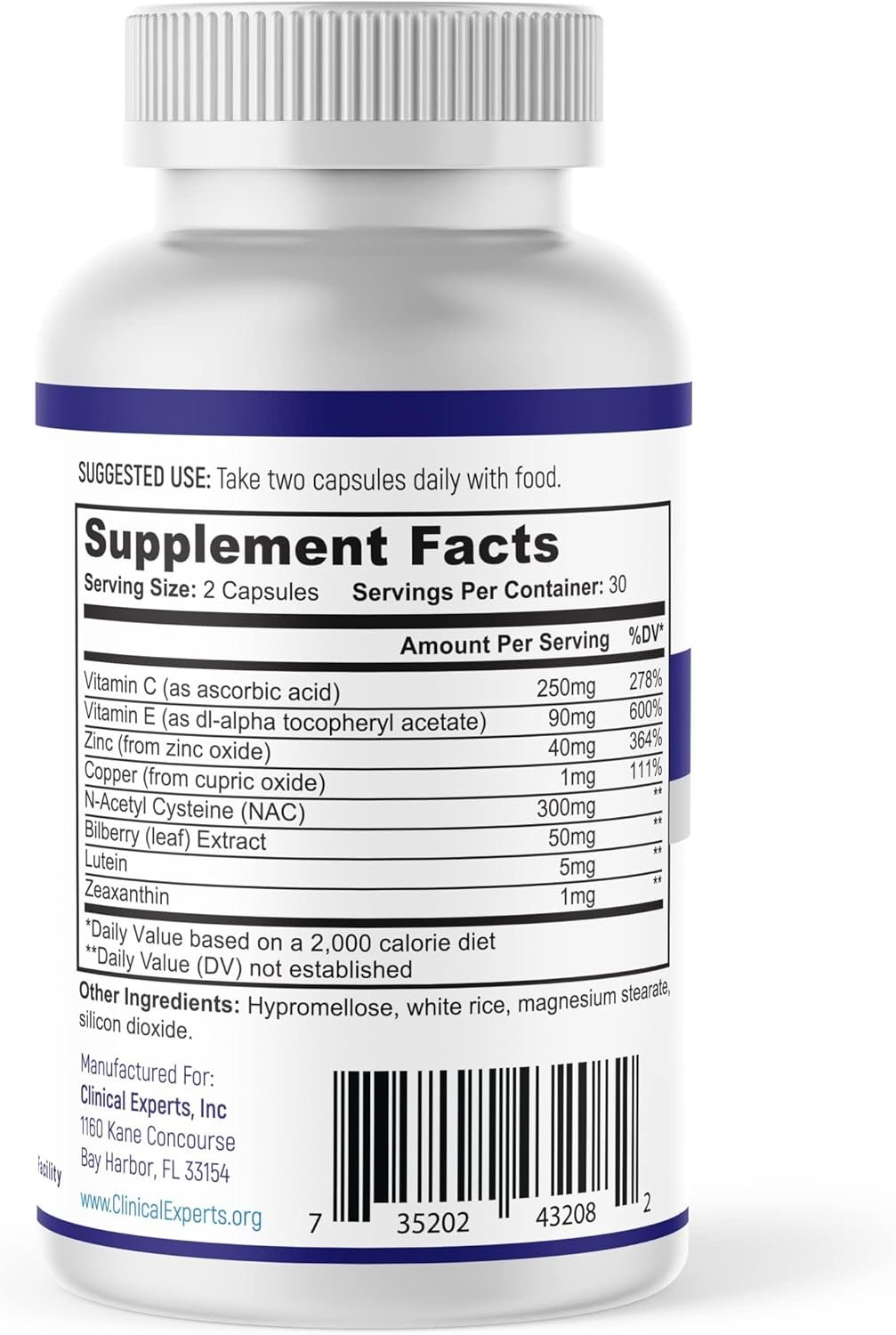 Navan CataRx Antioxidant AREDS 2 Eye Vitamins & Minerals Supplement for Lens Clarity & Retina Health by Clinical Experts - Lutein, Zeaxanthin, Zinc, Vitamin C, NAC - Kosher Certified, 60 Capsules - Image 9