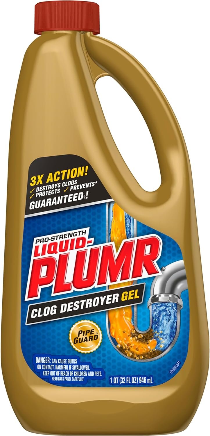 Liquid-Plumr Pro-Strength Clog Destroyer Gel with PipeGuard, Liquid Drain Cleaner - 32 Ounces (Package May Vary) - Image 2