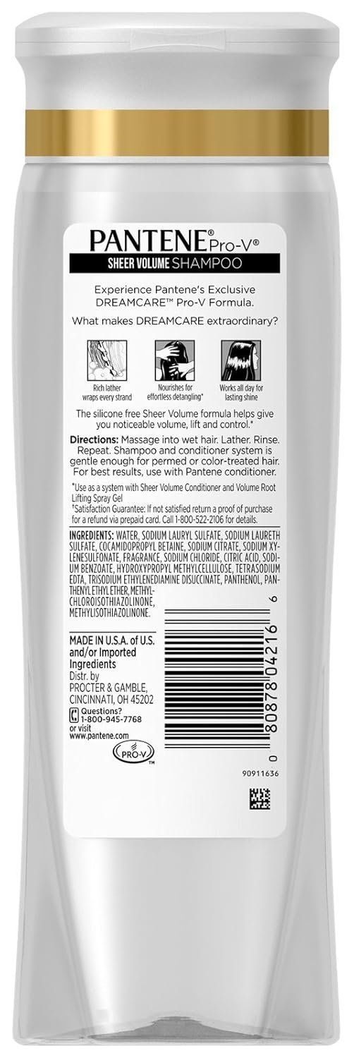 Pantene Pro-V Fine Hair Sheer Volume Shampoo - 12.6 oz - Image 3