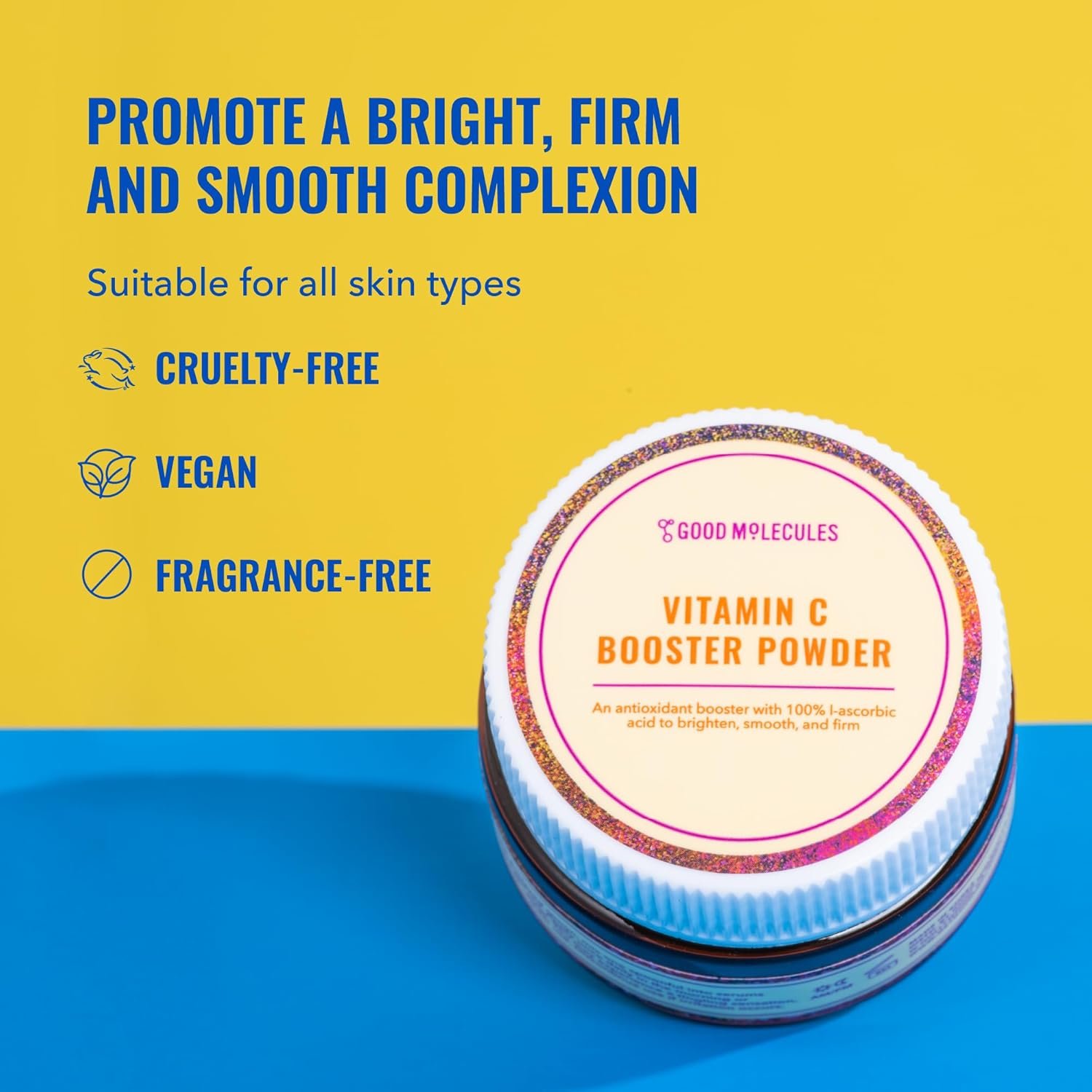 Good Molecules Vitamin C Booster Powder - 100% Pure L-Ascorbic Acid for Firm Skin - Collagen Boosting, Anti-Aging, and Skincare for Face - Image 3