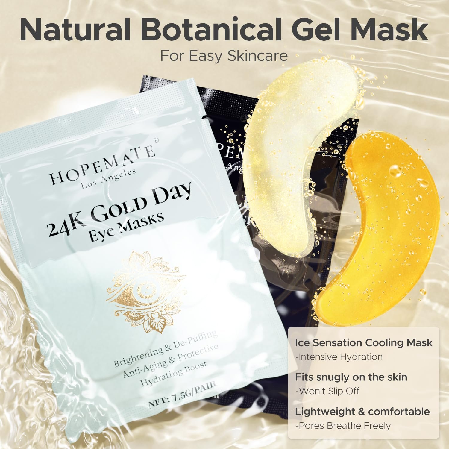 Under Eye Patches for Puffy Eyes,Dark Circles,Wrinkles & Eye Bags-Day & Night Eye Mask Gel Set with Collagen & 24K Gold,Ideal Undereye Skincare Gift for Bridesmaids, Women & Birthdays - Image 6