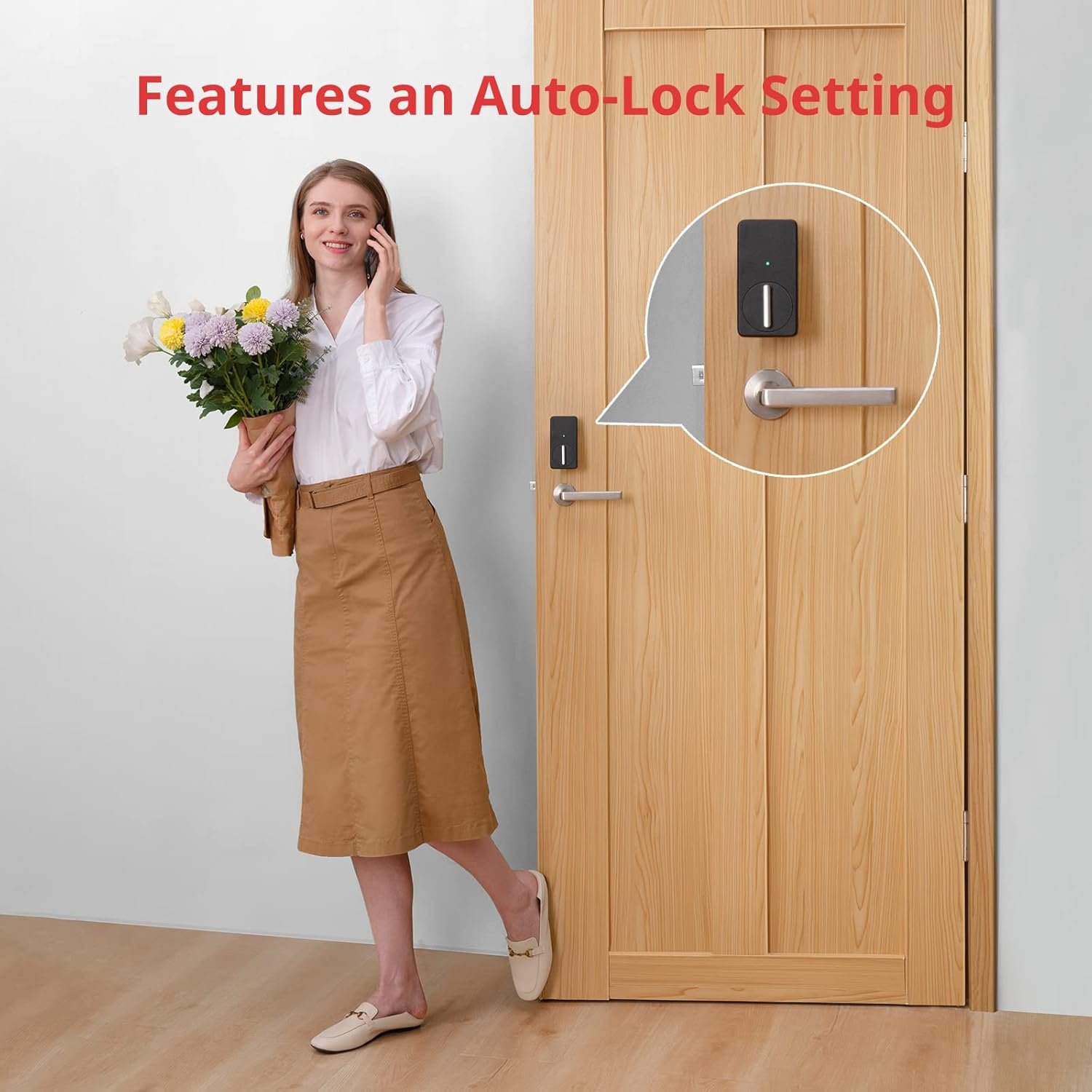 SwitchBot Smart Lock, Bluetooth Electronic Deadbolt, Keyless Entry Door Lock for Front Door, Compatible with WiFi Bridge (Sold Separately), Fits Your Existing Deadbolt,for Airbnbs Vacation Rentals - Image 8