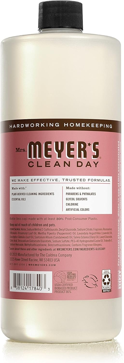 MRS. MEYER'S CLEAN DAY Multi-Surface Cleaner Concentrate, Use to Clean Floors, Tile, Counters, Rosemary, 32 fl. oz - Image 3
