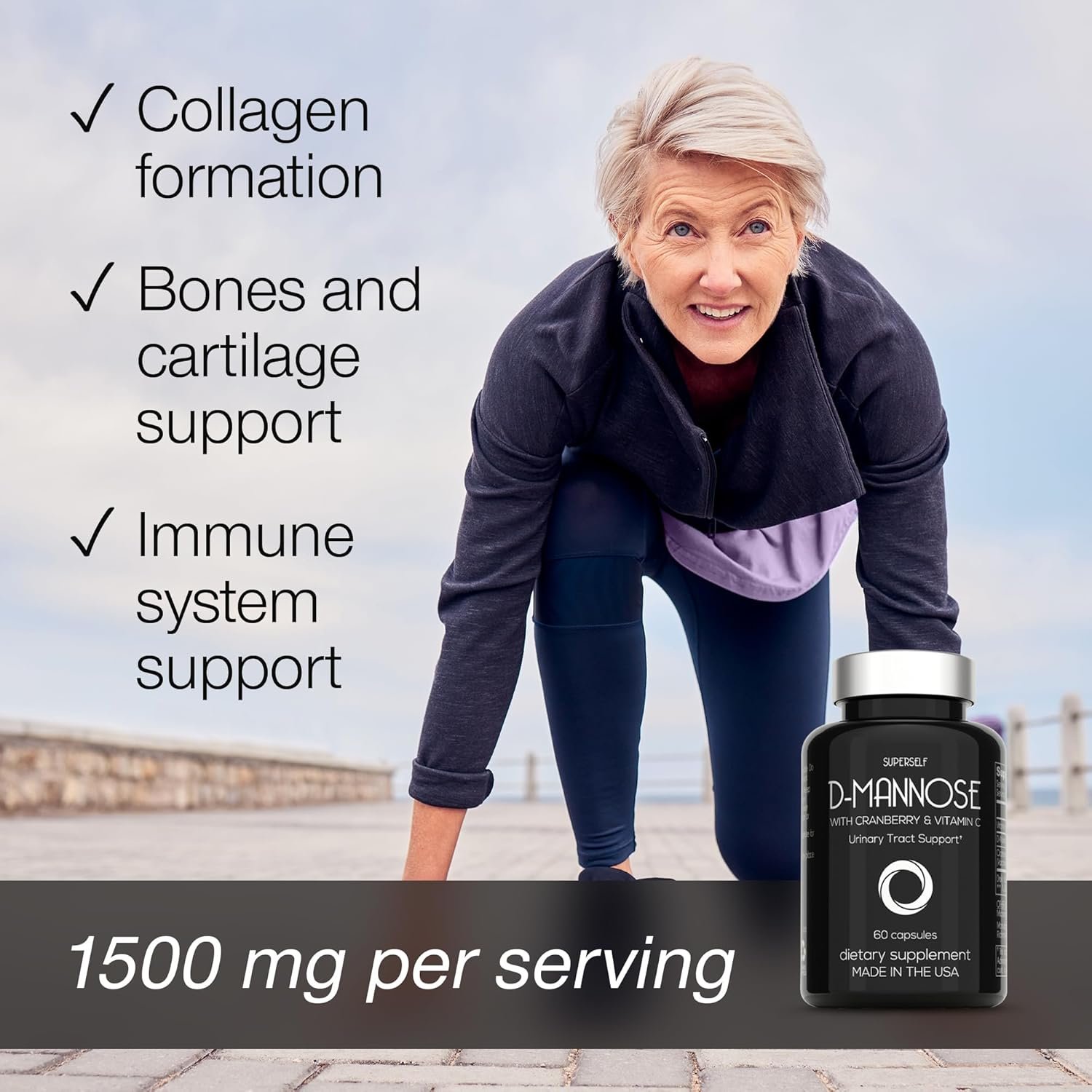 Glucosamine Chondroitin MSM with Turmeric - High Strength Joint Support Supplement for Adults Men & Women - 90 Capsules - 1500mg Glucosamine Sulfate per Serving - Image 3