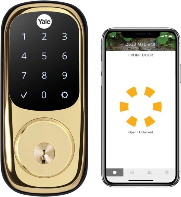 Yale Assure Lock - Wi-Fi Touchscreen Smart Lock - Polished Brass - Image 2