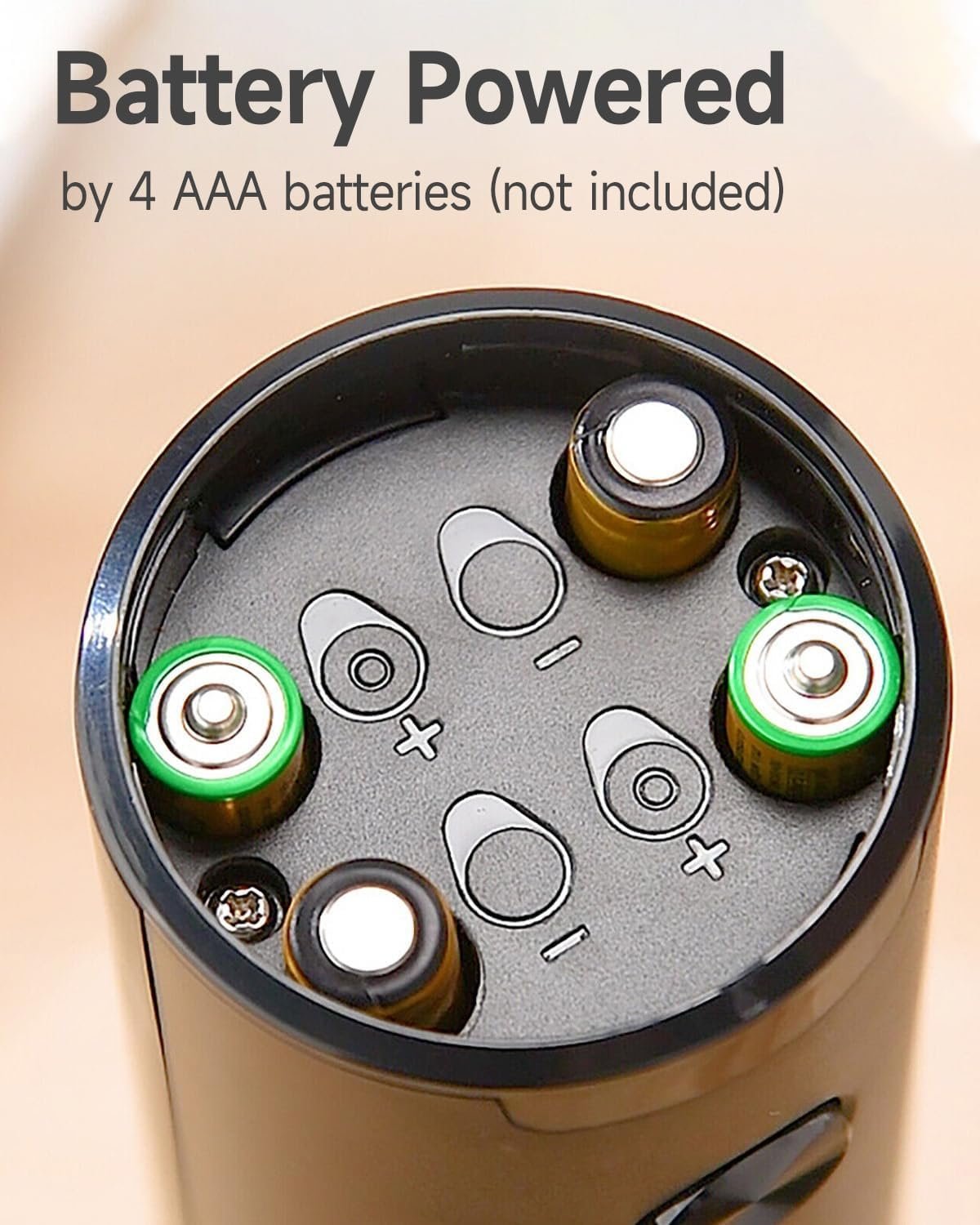 Electric Salt and Pepper Grinder Set - Battery Powered Peppermill Salt Shaker Battery Operated Spice Grinders White Light One Hand Operated Storage Base - Image 6