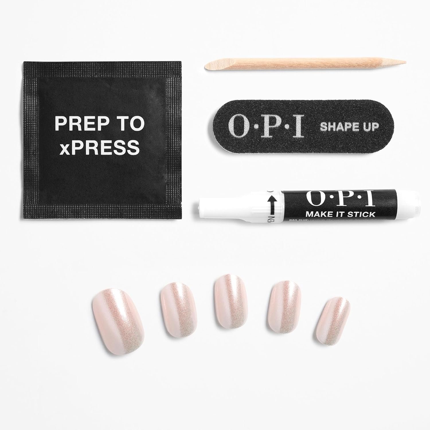 OPI xPRESS/ON Press on Nails | Short Round Nail Art Press On Nails | With Nail Glue | Long Lasting, Reusable, Non-damaging - Image 7
