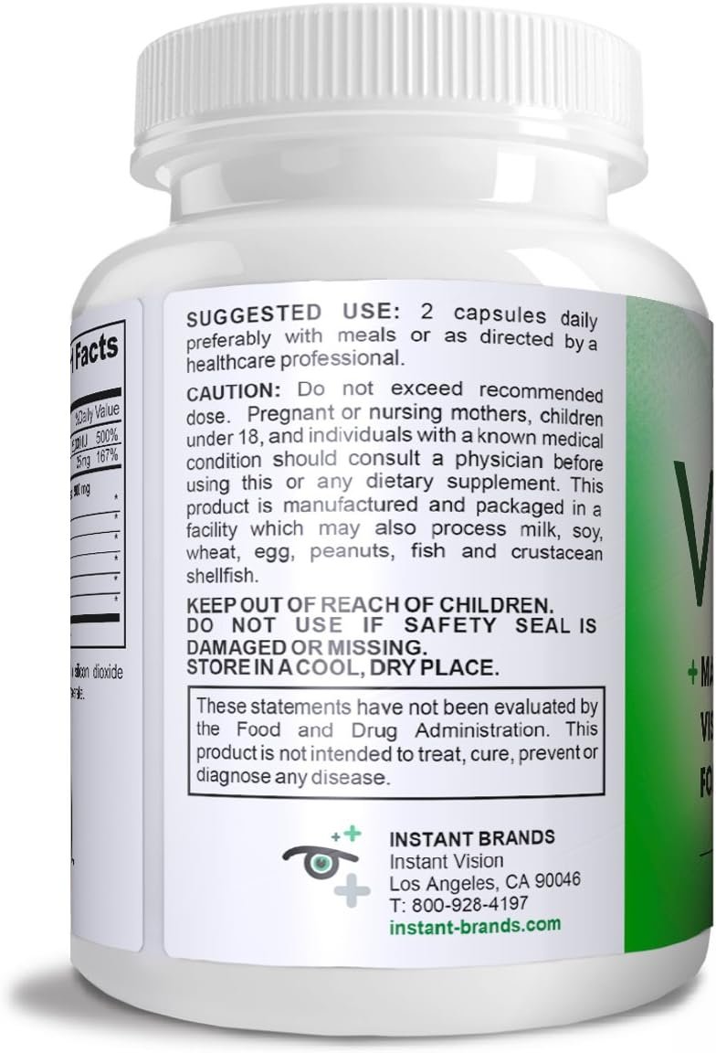 Vision Complete Natural Eye Support Formula Maximum Strength Vision Support Blend of Lutein in One Daily Vision Supplement. - Image 3