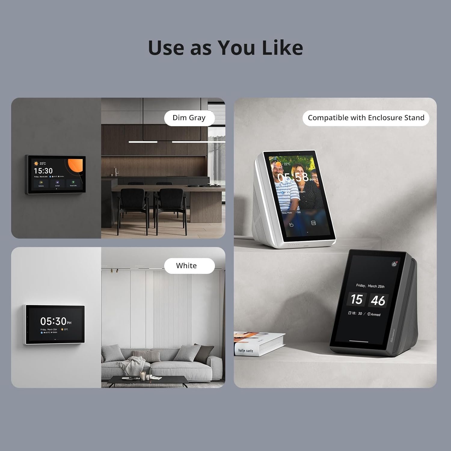 SONOFF NSPanel Pro 120 Smart Home Control Panel, Integrate Zigbee Gateway with Home Security, 4.7-inch large display with Monitoring energy use, Viewing cameras, Thermostat, Browsing the web(Black) - Image 10