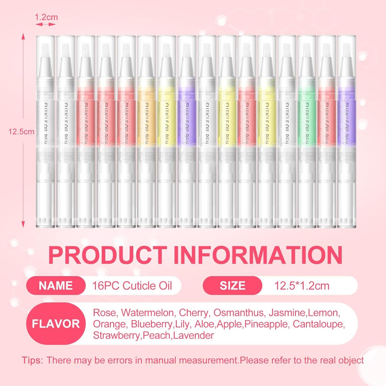 COSCELIA 16 pcs Cuticle Oil Pens Bulk for Nails Cuticle Revitalizer Oil Pens Set Nail Care Nourishment Treatment Moisturized Repair Pen Manicure Tools for Gel Nails - Image 3