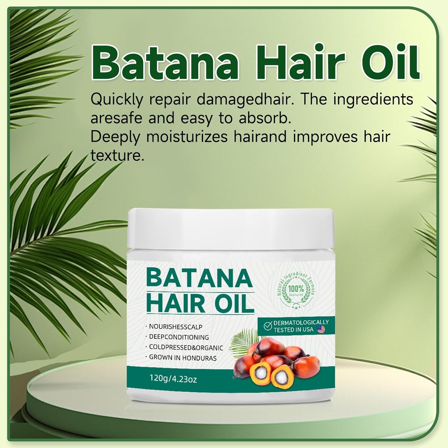 2PCS Raw Batana oil for hair growth : 100% Pure Natural,organic - Prevent Hair Loss - Enhances hair shine and Thickness in Men & Women - Image 8