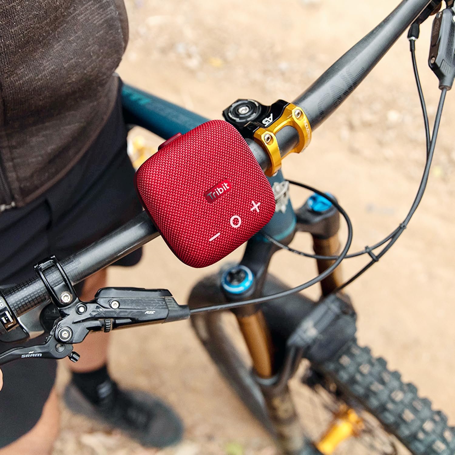 Tribit StormBox Micro 2 Portable Bluetooth Speaker, Bluetooth 5.3 Speakers with XBass, IP67 Waterproof, 12H Playtime Long Battery Powerbank for Outdoor Camping Biking (Red) - Image 3