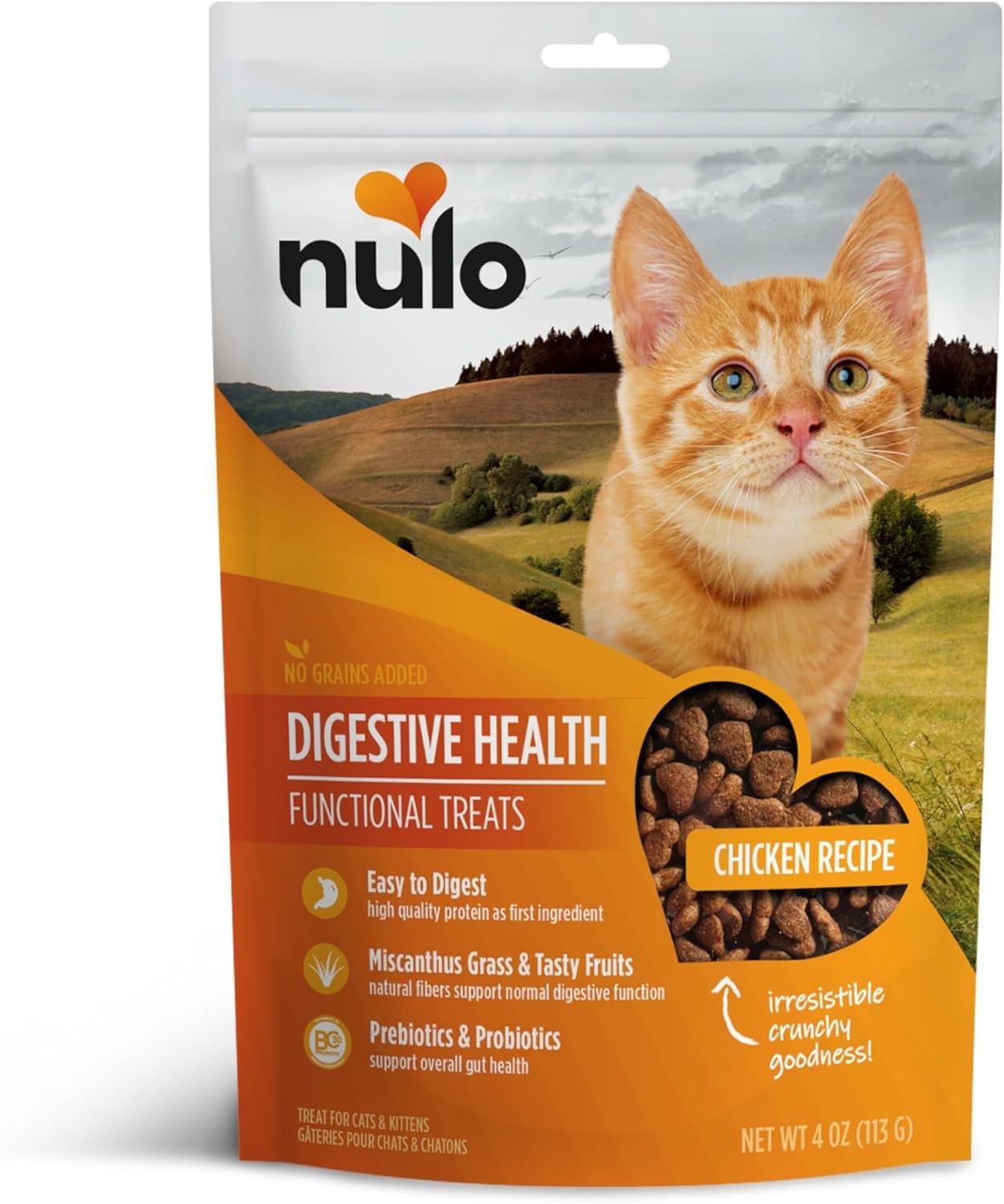 Nulo Digestive Health Functional Treats Grain-Free with BC30 Probiotic Chicken Recipe for Cats & Kittens 4oz - Image 2