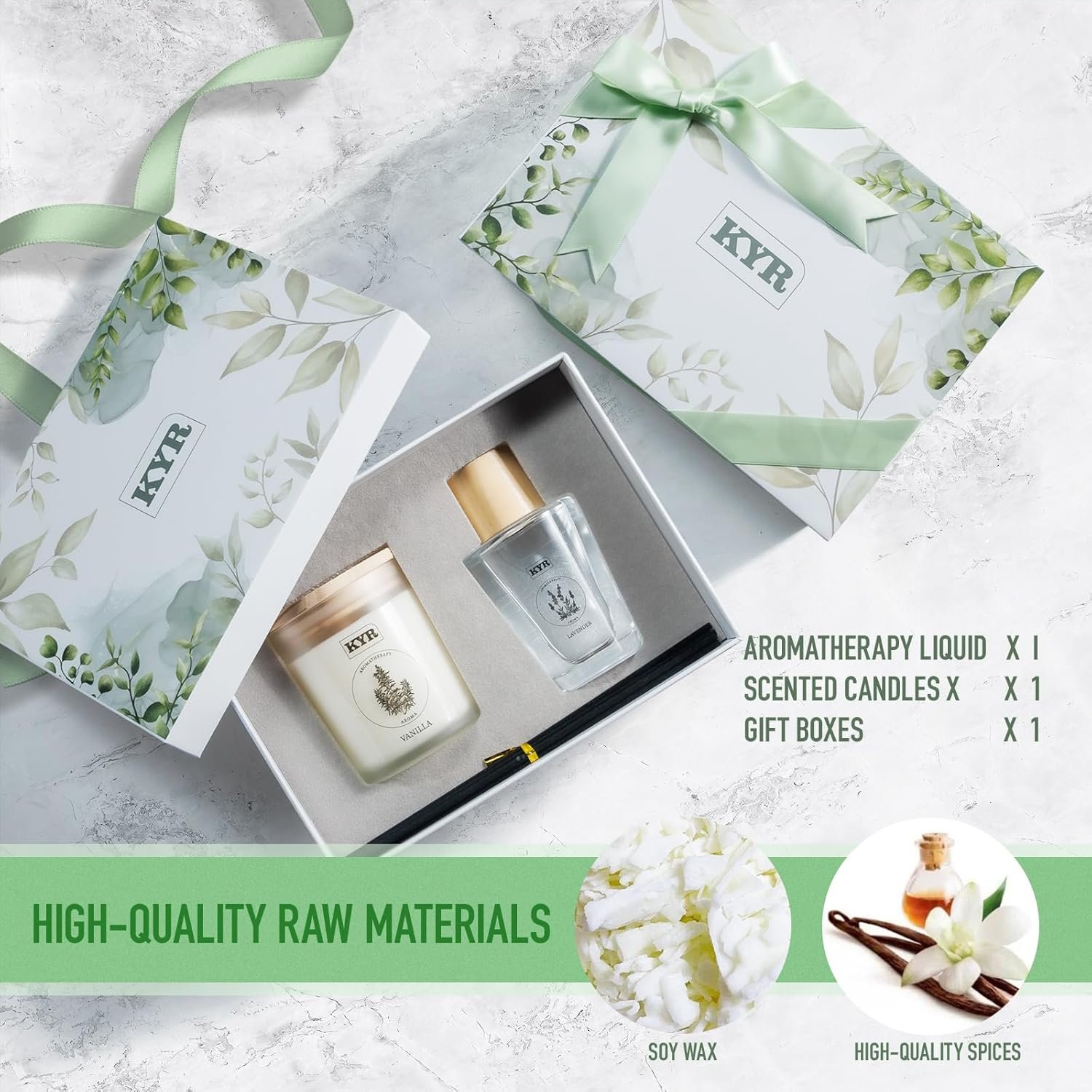 Gifts for Women - Scented Candles& Reed Diffusers for Home, Scent Fragrance Set for Bedroom Bathroom Home Décor(Vanilla) - Image 6