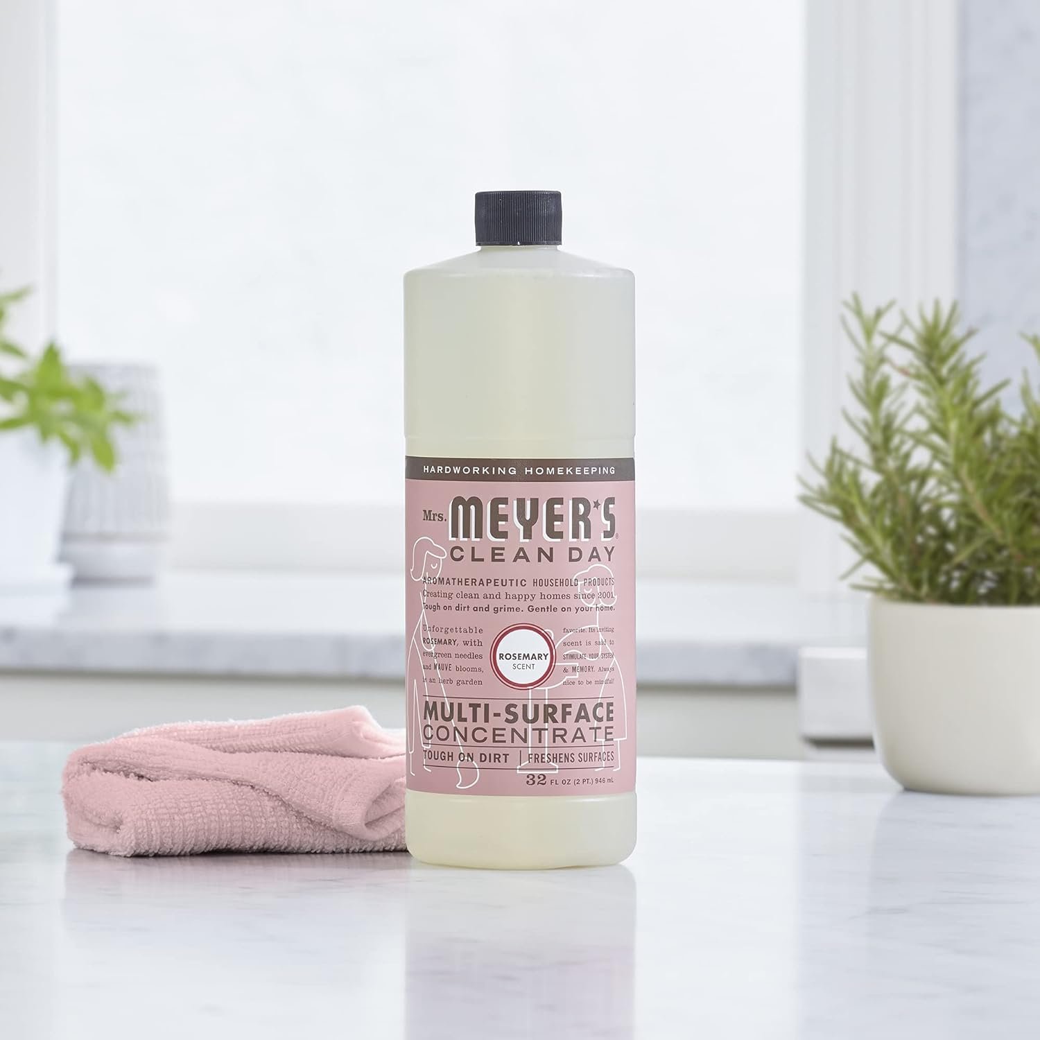 MRS. MEYER'S CLEAN DAY Multi-Surface Cleaner Concentrate, Use to Clean Floors, Tile, Counters, Rosemary, 32 fl. oz - Image 5