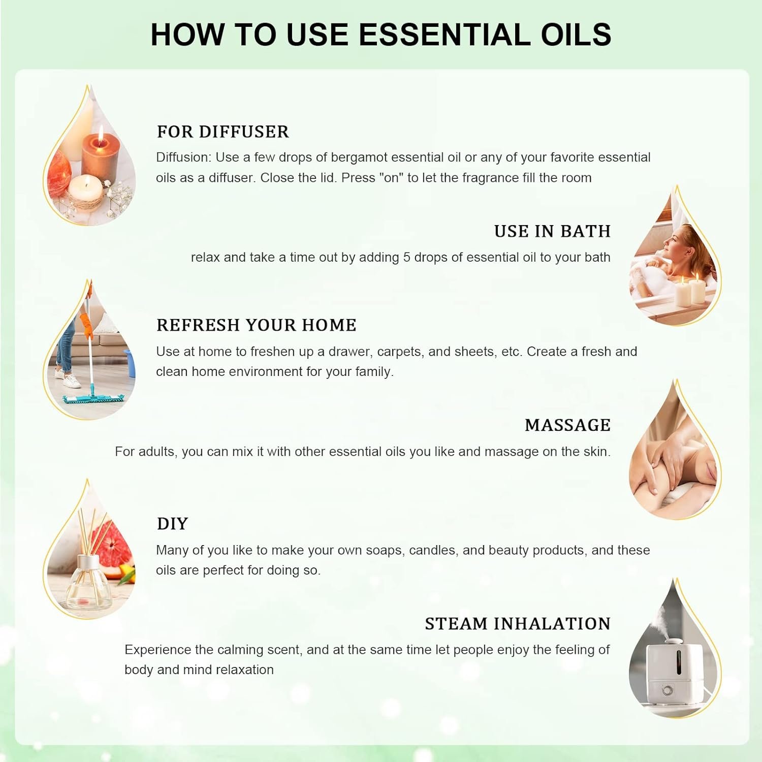 EUQEE Rosemary Essential Oil 118ml Pure Rosemary Oil with Glass Dropper for Aromatherapy, Diffuser, Soap & Candle Making - 4Fl.Oz - Image 8