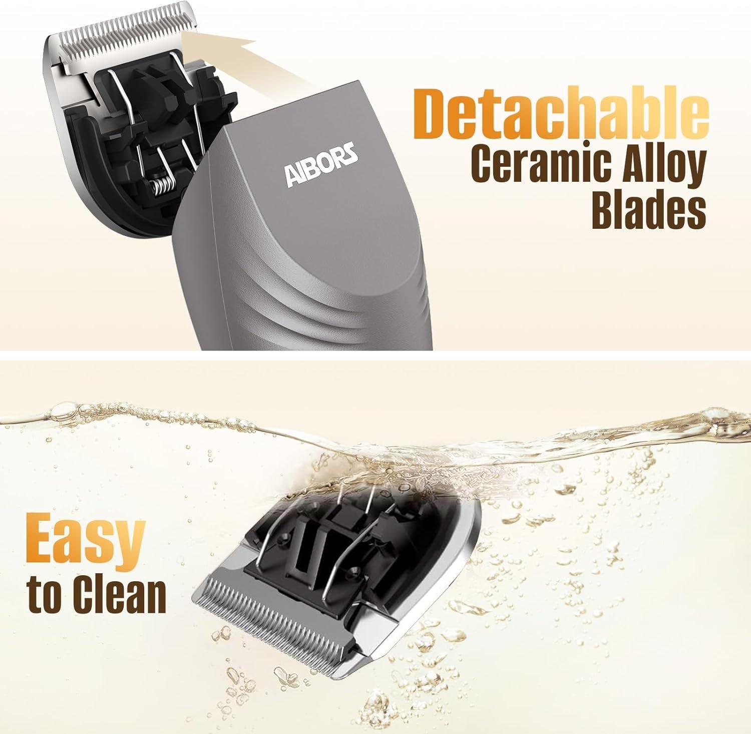 Dog Clippers for Grooming, 2200mAh Dog Shaver Clippers Kit Low Noise, Rechargeable Cordless Electric Trimmer Quiet Hair Clippers Set for Dogs Cats Pets - Image 6