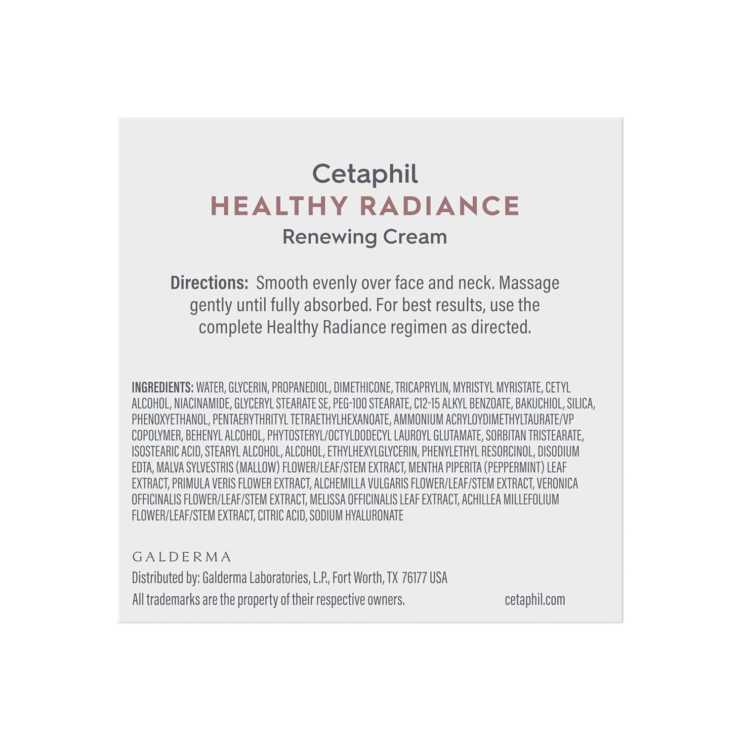 Cetaphil Face Cream, Healthy Radiance Renewing Cream, Visibly Reduces Look of Dark Spots, Brightening Lotion, Designed for Sensitive Skin, Hypoallergenic, Fragrance Free, 1.7oz - Image 9