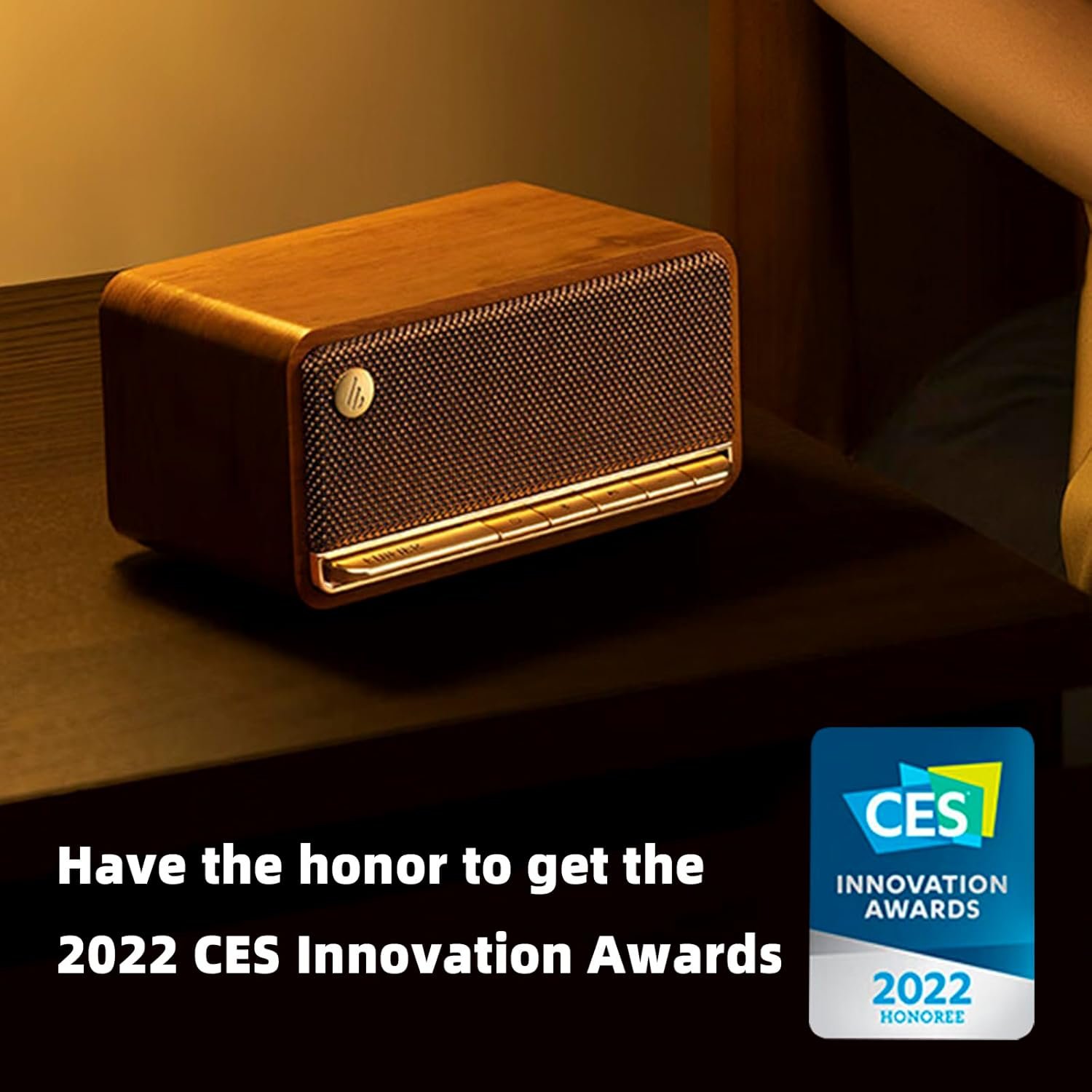 Edifier Retro Wood Bluetooth Speaker,Wireless Portable Speakers with 20W Stereo Sound,Vintage Decor Speaker with AUX,USB Soundcard,Micro SD Brown - Image 7