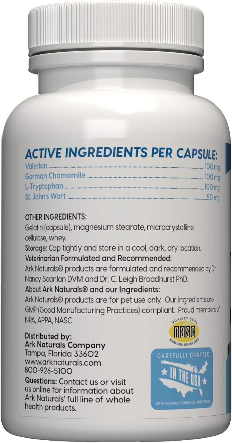 ARK NATURALS Happy Traveler Capsules, Natural Calming Treats for Dogs and Cats, Reduces Anxious and Nervous Behavior, 30 Count, Packaging May Vary,Blue,700146 - Image 4